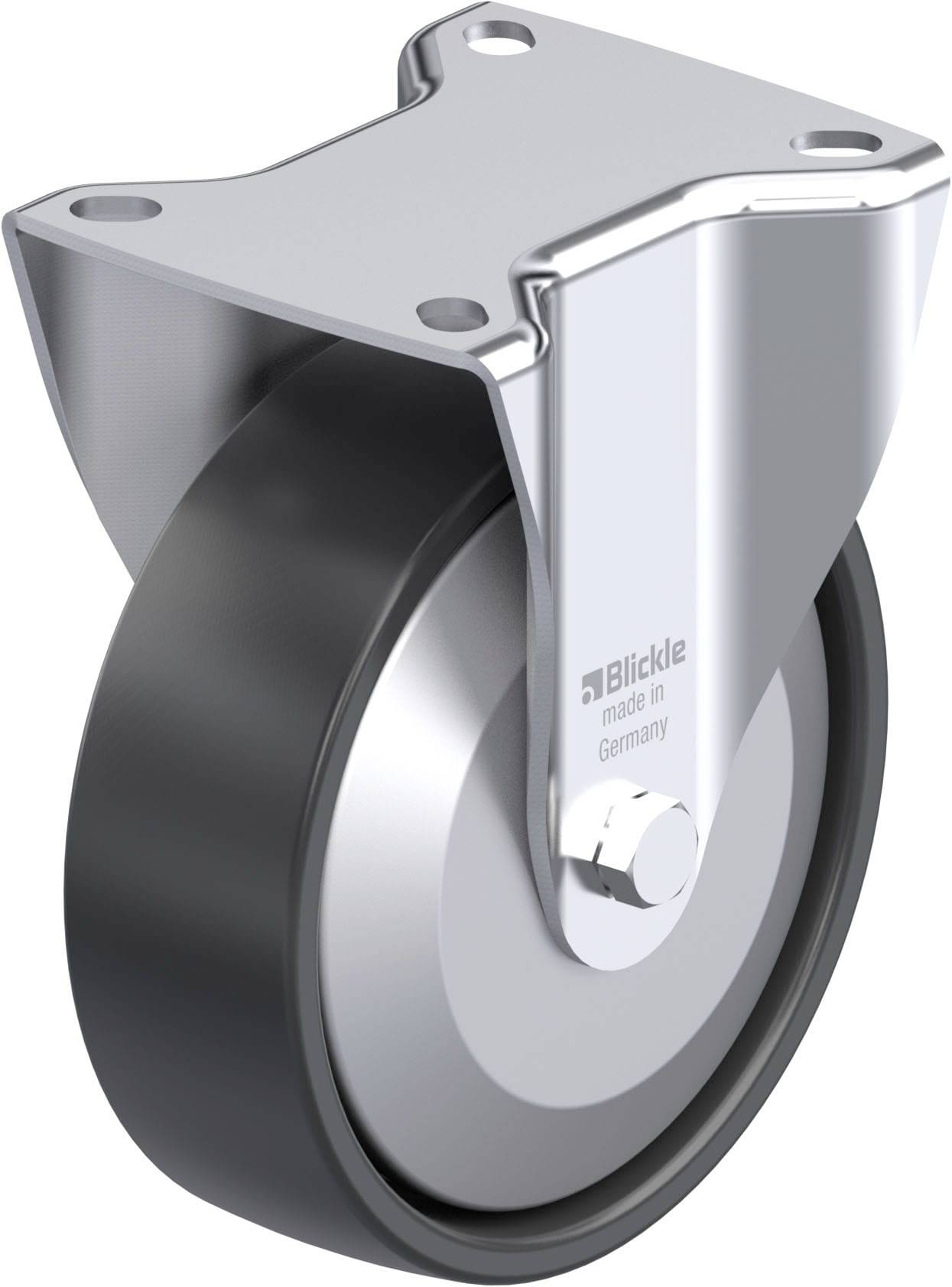 Blickle 951762 B-PP 125KA-EL-FA Stahlblech-Bockrolle Rad-Durchmesser: 125mm Tragfähigkeit (max.): 200kg 1St.