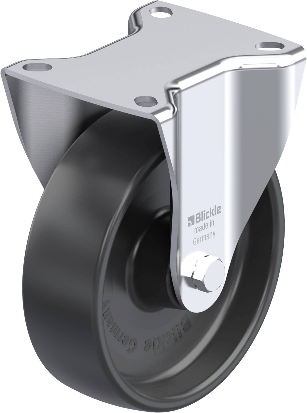 Blickle 468793 B-PP 125R Stahlblech-Bockrolle Rad-Durchmesser: 125mm Tragfähigkeit (max.): 200kg 1St.