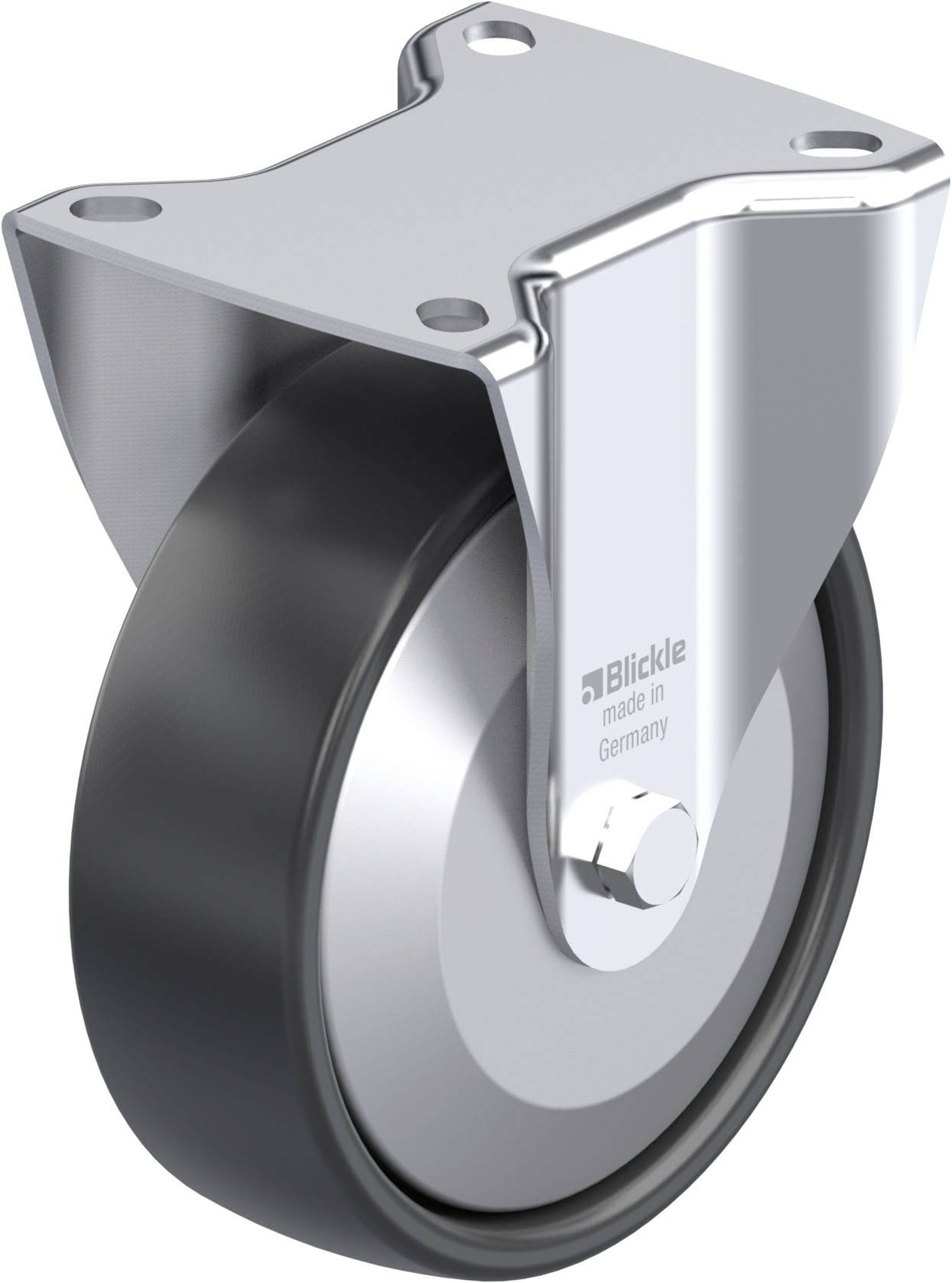 Blickle 435289 B-PP 125R-FA Stahlblech-Bockrolle Rad-Durchmesser: 125mm Tragfähigkeit (max.): 200kg 1St.