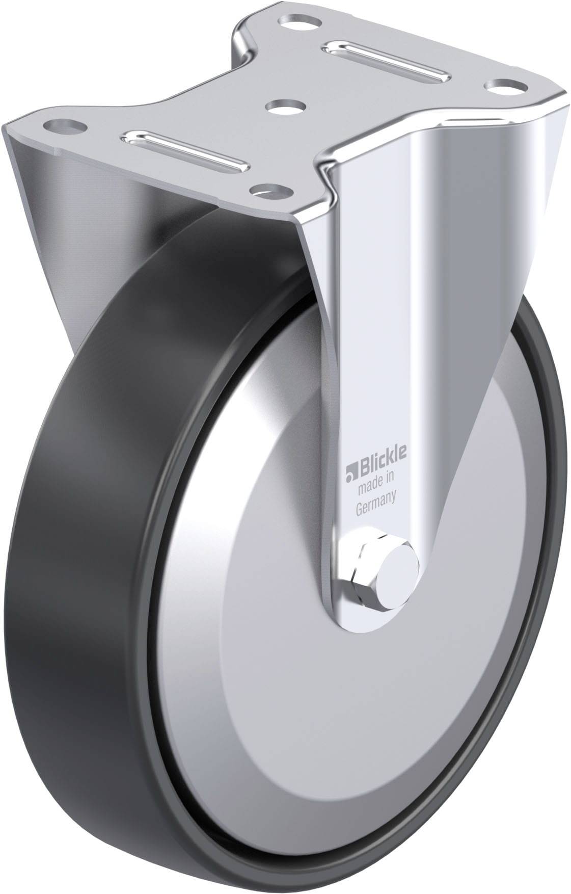 Blickle 952267 B-PP 200K-FA Stahlblech-Bockrolle Rad-Durchmesser: 200mm Tragfähigkeit (max.): 400kg 1St.