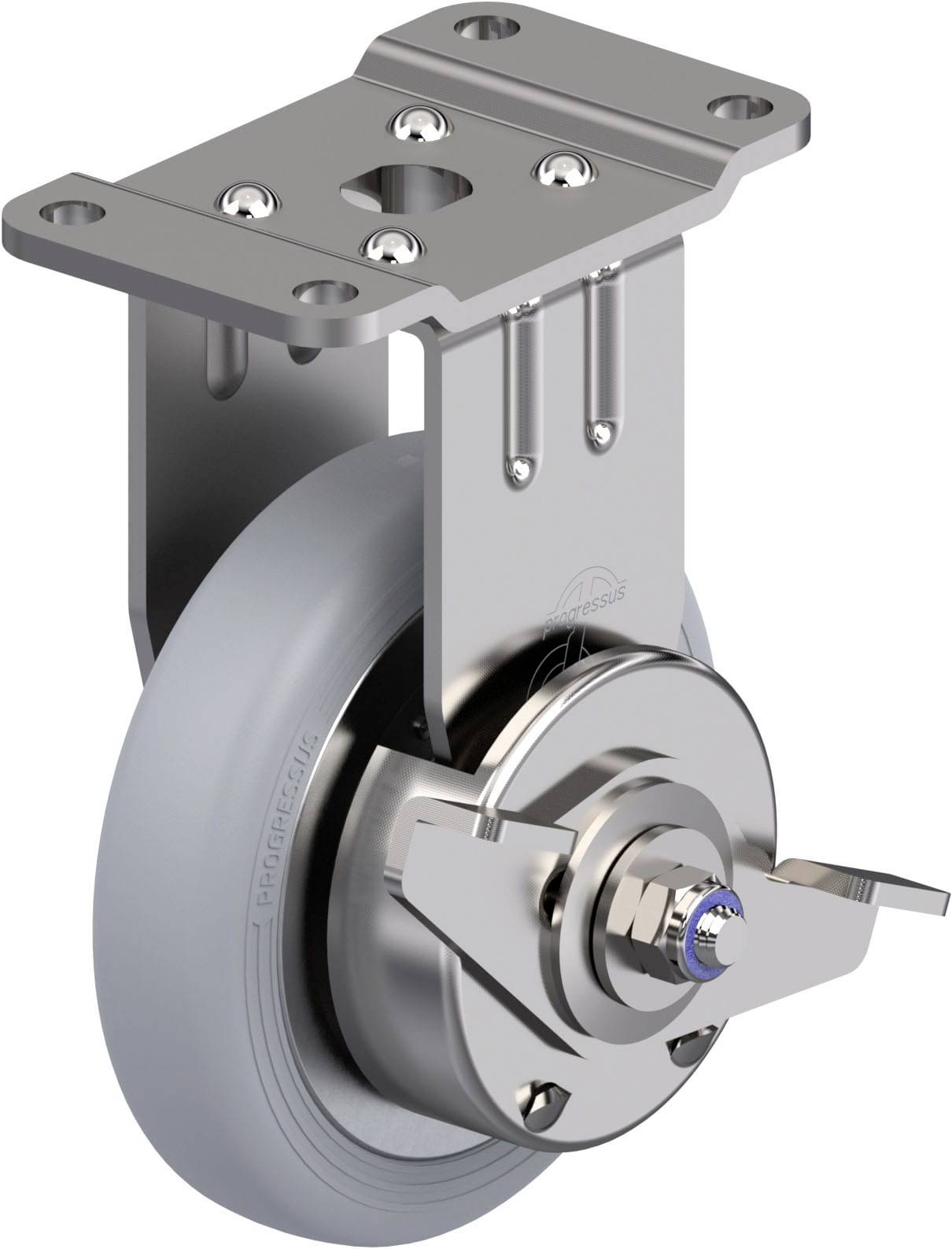 Blickle 949348 BPX-PGV 105XR-PG1-SRA-SG-FA Edelstahl-Bockrolle Rad-Durchmesser: 105mm Tragfähigkeit (max.): 120kg 1St.