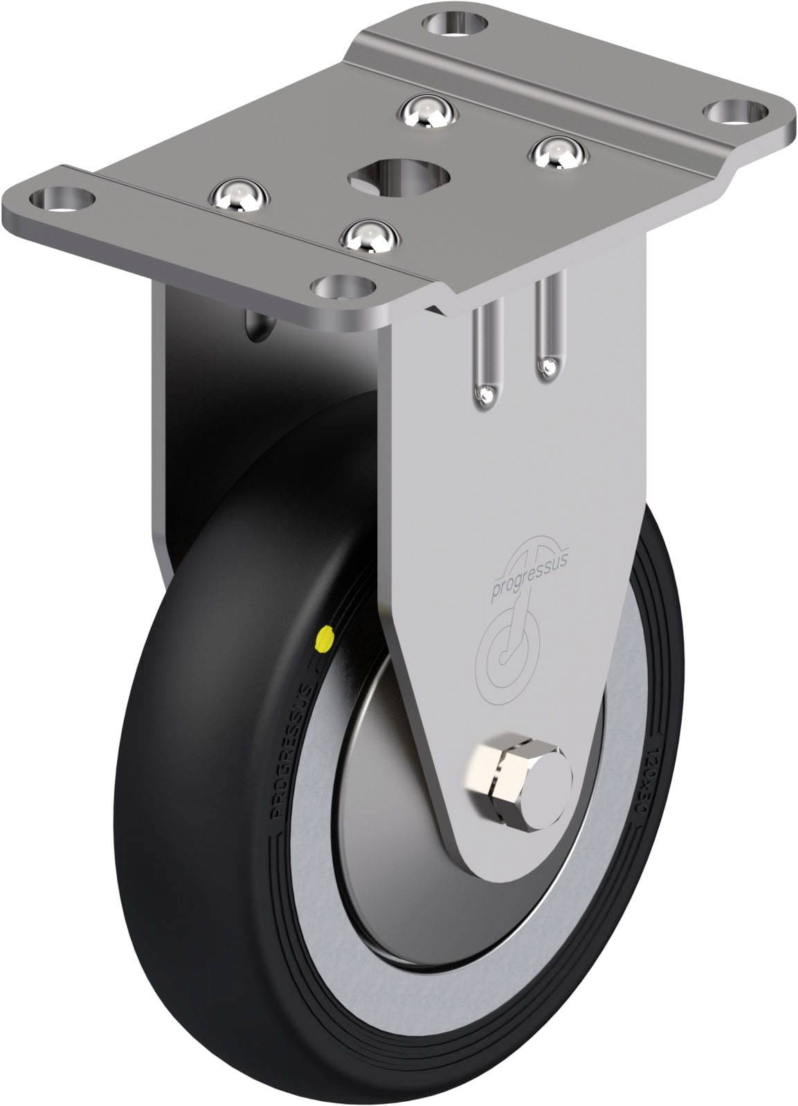 Blickle 889246 BPX-PGV 120XR-PG2-EL-FA Edelstahl-Bockrolle Rad-Durchmesser: 120mm Tragfähigkeit (max.): 150kg 1St.