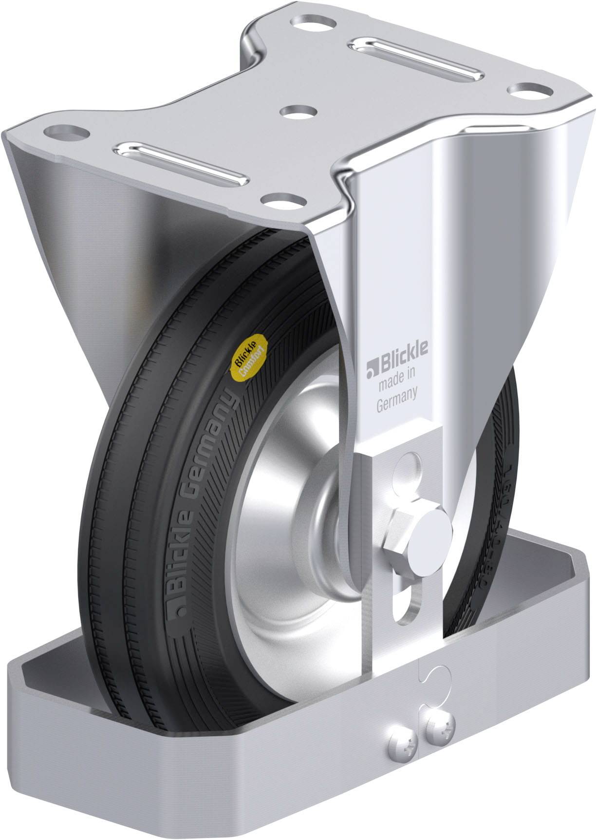 Blickle 920276 B-RD 162R-FS Stahlblech-Bockrolle Rad-Durchmesser: 160mm Tragfähigkeit (max.): 225kg 1St.