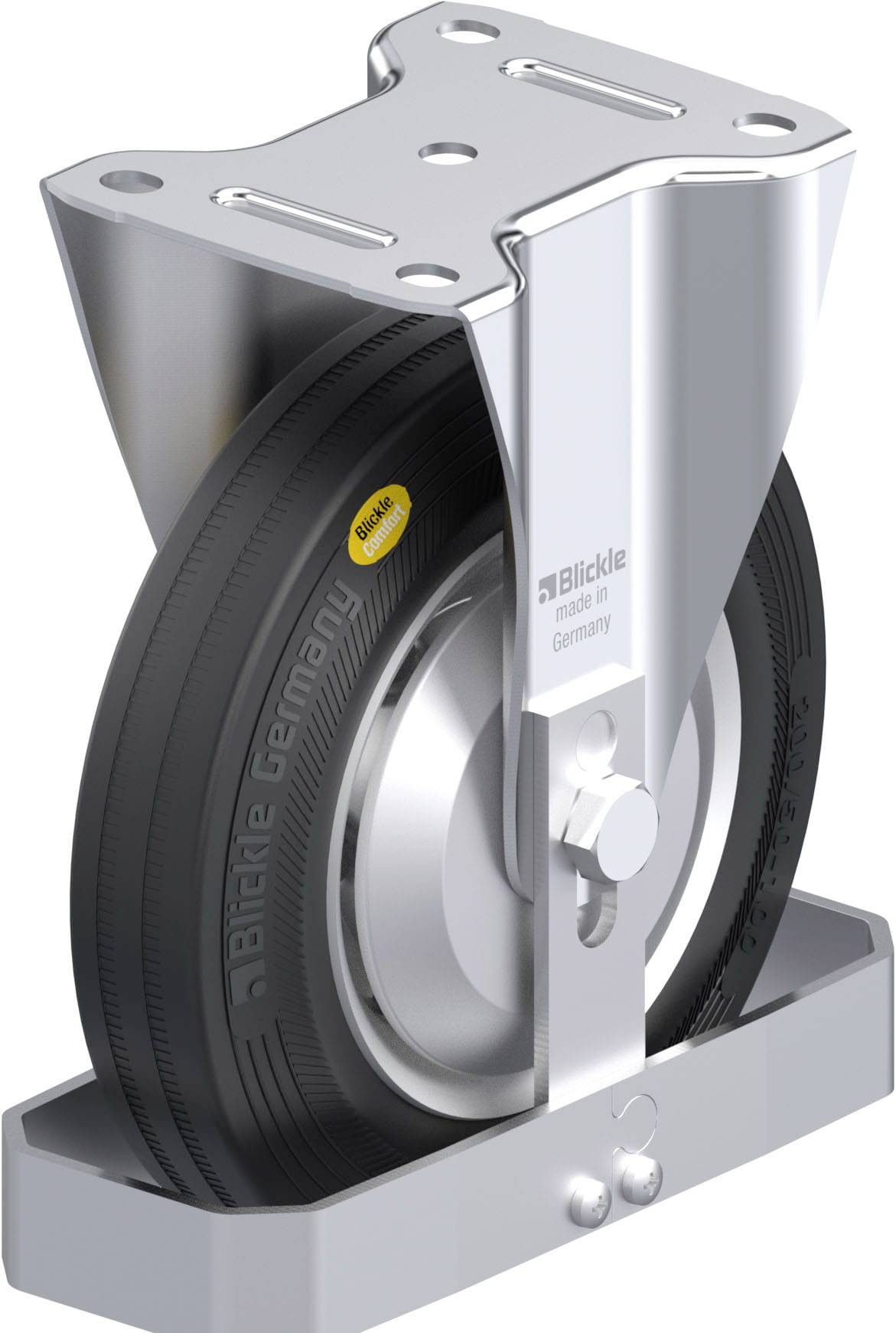 Blickle 938368 B-RD 200K-FA-FS Stahlblech-Bockrolle Rad-Durchmesser: 200mm Tragfähigkeit (max.): 350kg 1St.