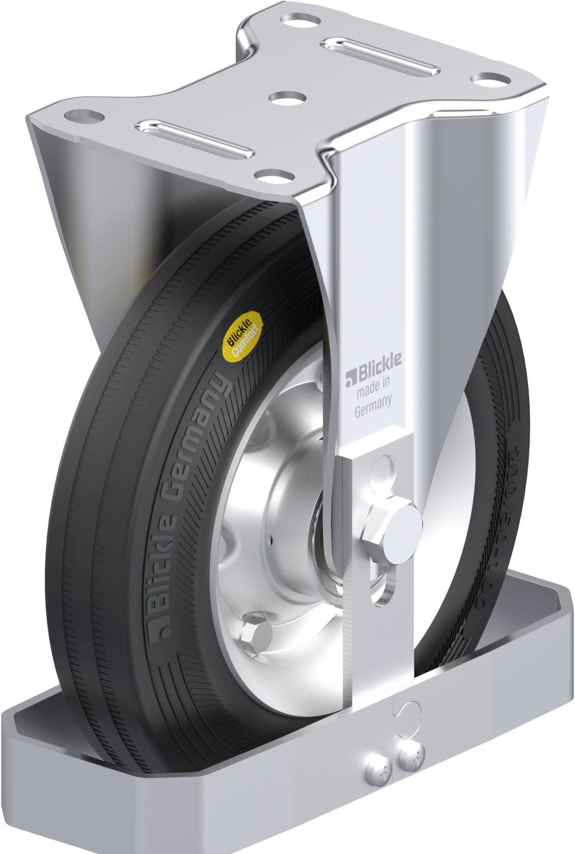 Blickle 938367 B-RD 200K-FS Stahlblech-Bockrolle Rad-Durchmesser: 200mm Tragfähigkeit (max.): 350kg 1St.