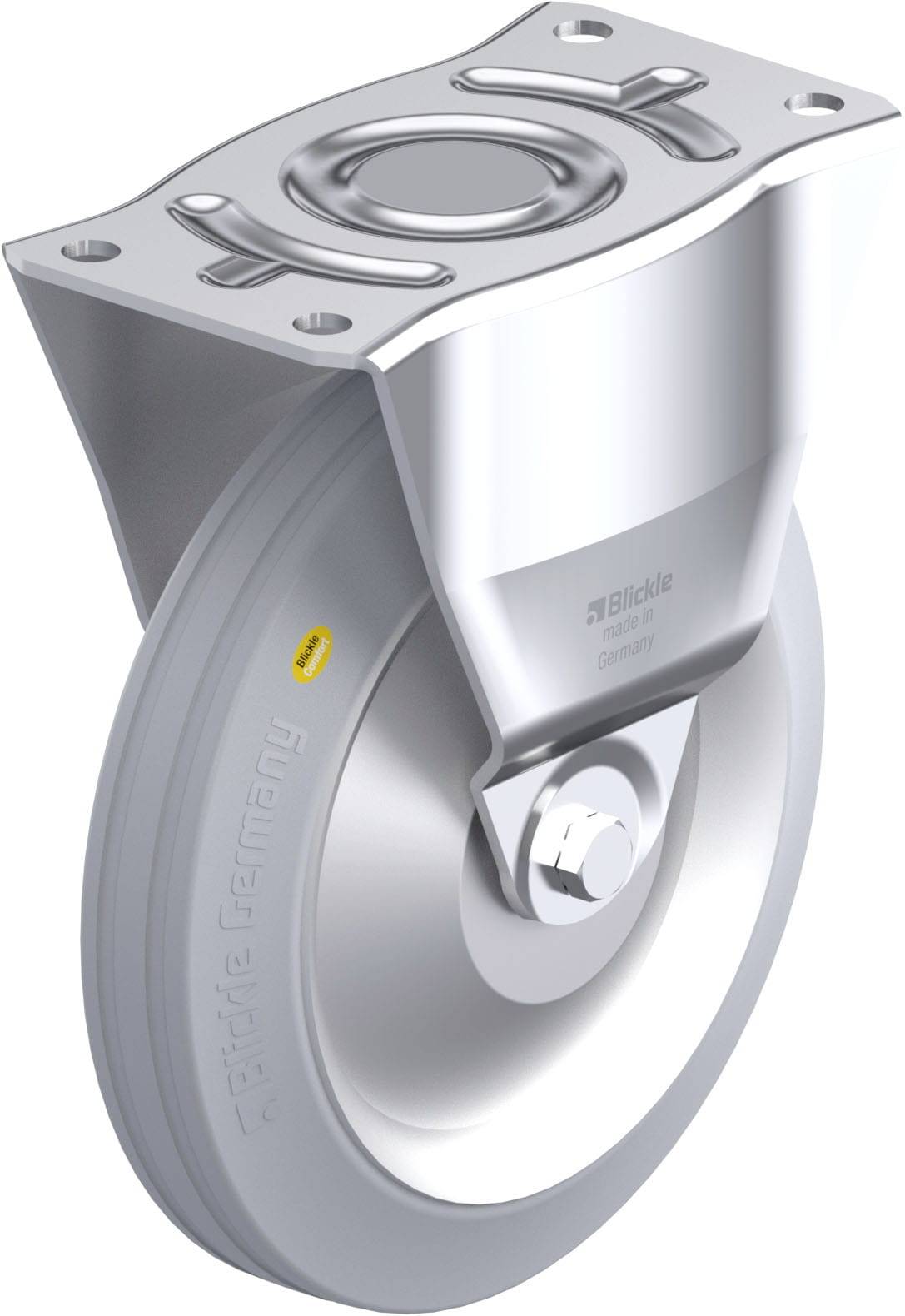 Blickle 850014 B-RD 250K-VLI-FA Stahlblech-Bockrolle Rad-Durchmesser: 250mm Tragfähigkeit (max.): 450kg 1St.