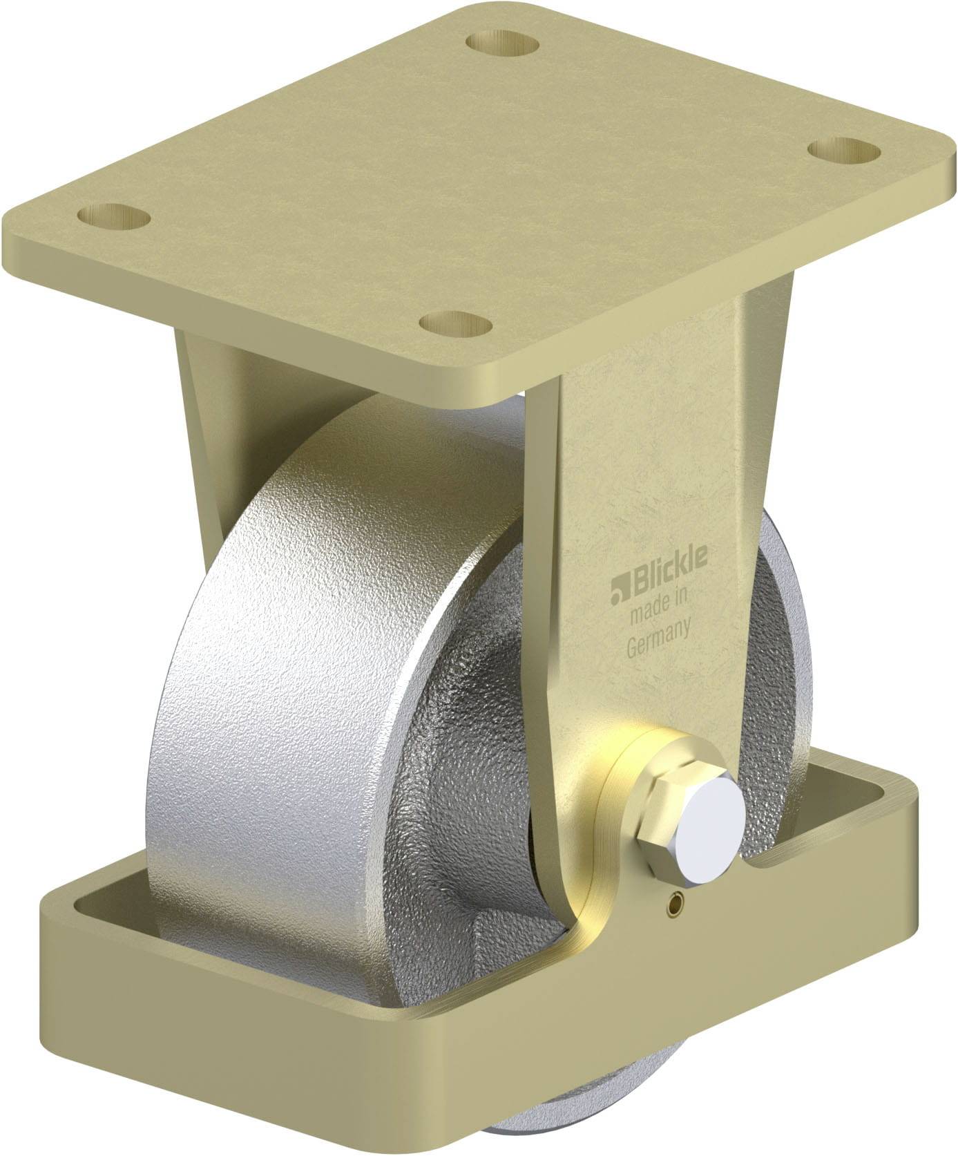 Blickle 940305 BS-G 127G-FS Schwerlast-Bockrolle Rad-Durchmesser: 125mm Tragfähigkeit (max.): 750kg 1St.