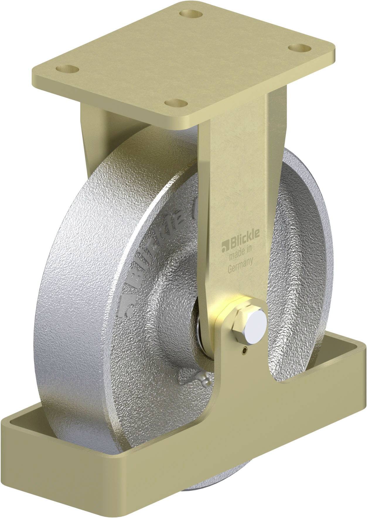 Blickle 932241 BS-G 200K-FS Schwerlast-Bockrolle Rad-Durchmesser: 200mm Tragfähigkeit (max.): 1100kg 1St.