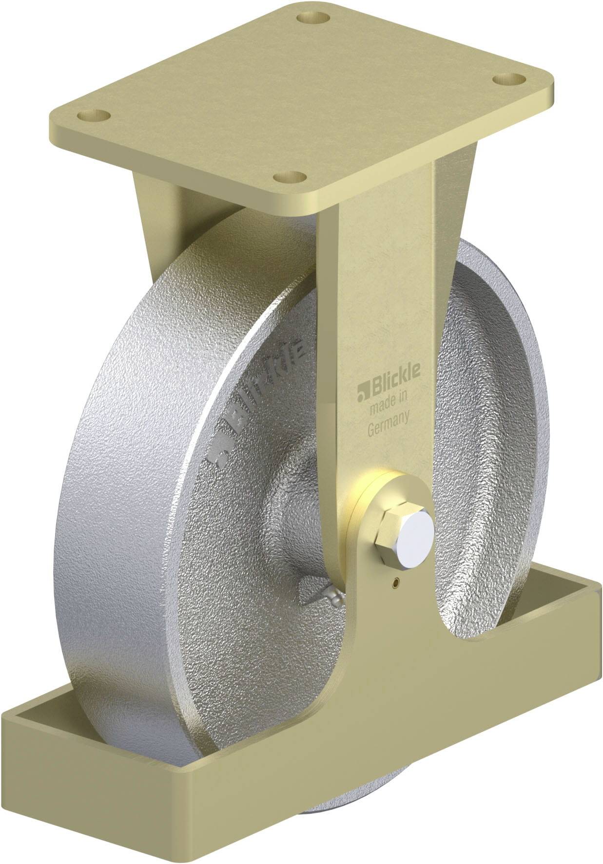 Blickle 940309 BS-G 250G-FS Schwerlast-Bockrolle Rad-Durchmesser: 250mm Tragfähigkeit (max.): 1400kg 1St.