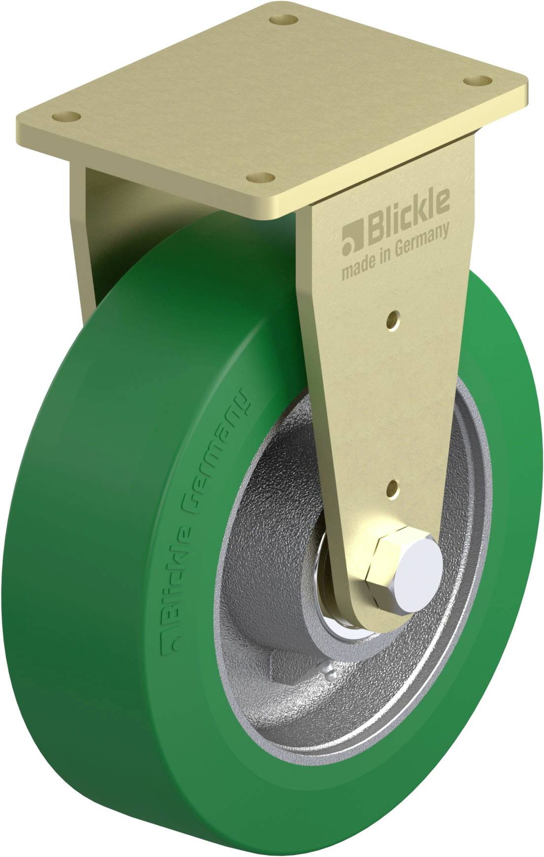 Blickle 925951 BS-GST 304K Schwerlast-Bockrolle Rad-Durchmesser: 300mm Tragfähigkeit (max.): 2250kg 1St.