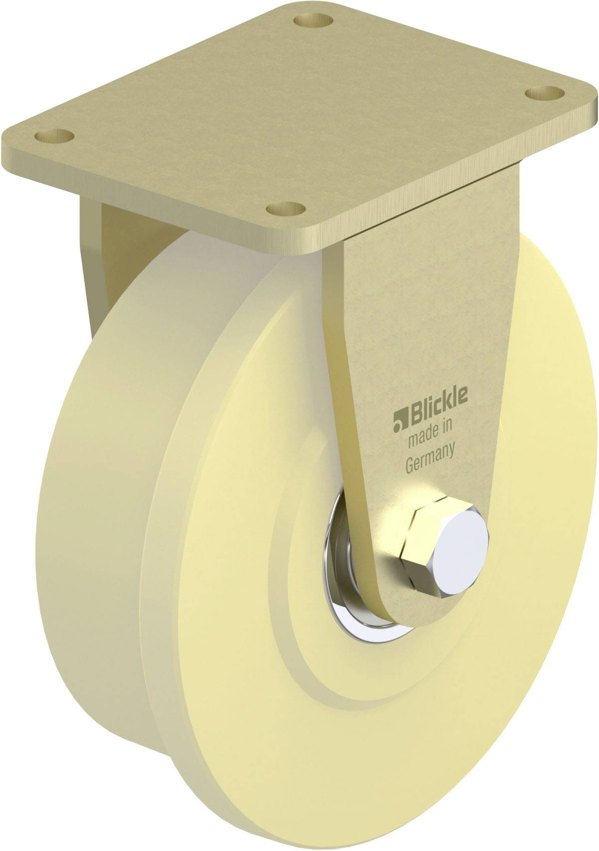 Blickle 868773 BS-SPKGSPO 201K Schwerlast-Bockrolle Rad-Durchmesser: 200mm Tragfähigkeit (max.): 2500kg 1St.