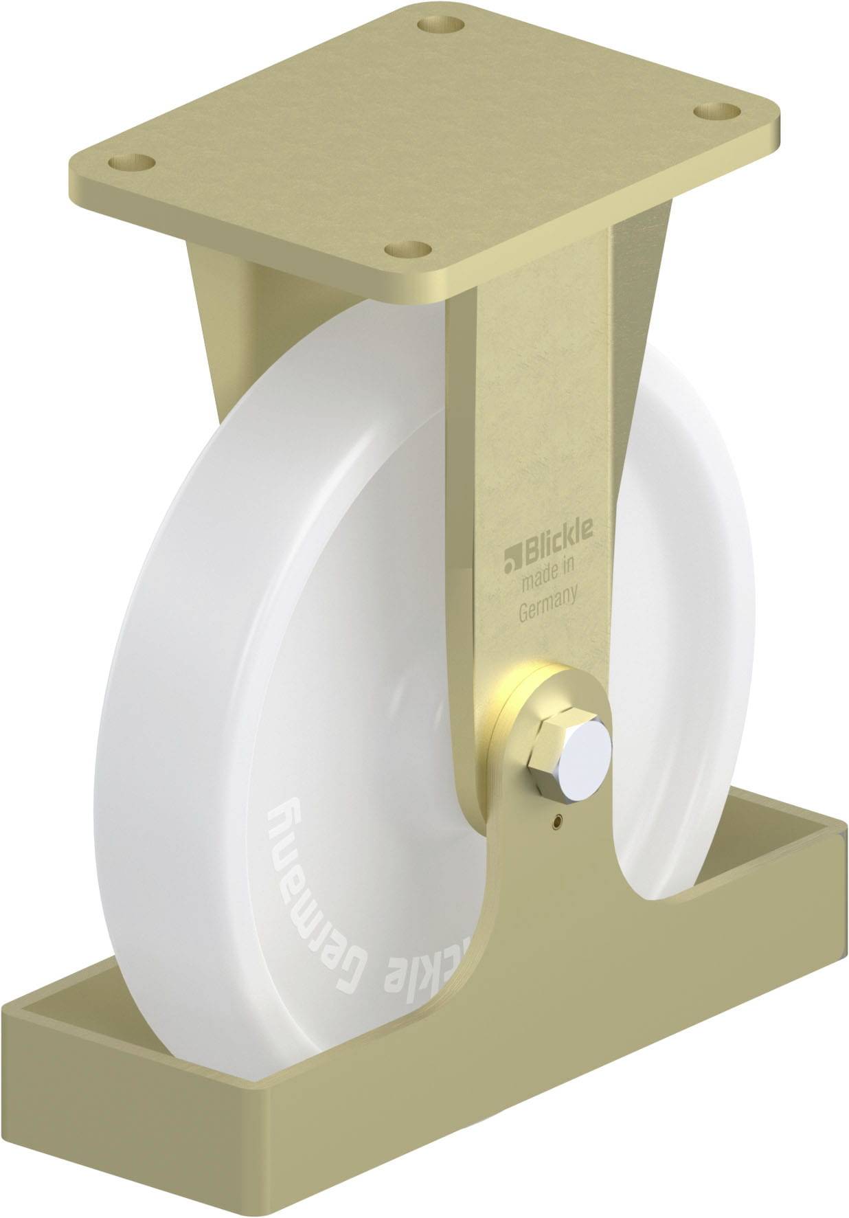 Blickle 940193 BS-SPO 251G-FS Schwerlast-Bockrolle Rad-Durchmesser: 250mm Tragfähigkeit (max.): 1500kg 1St.