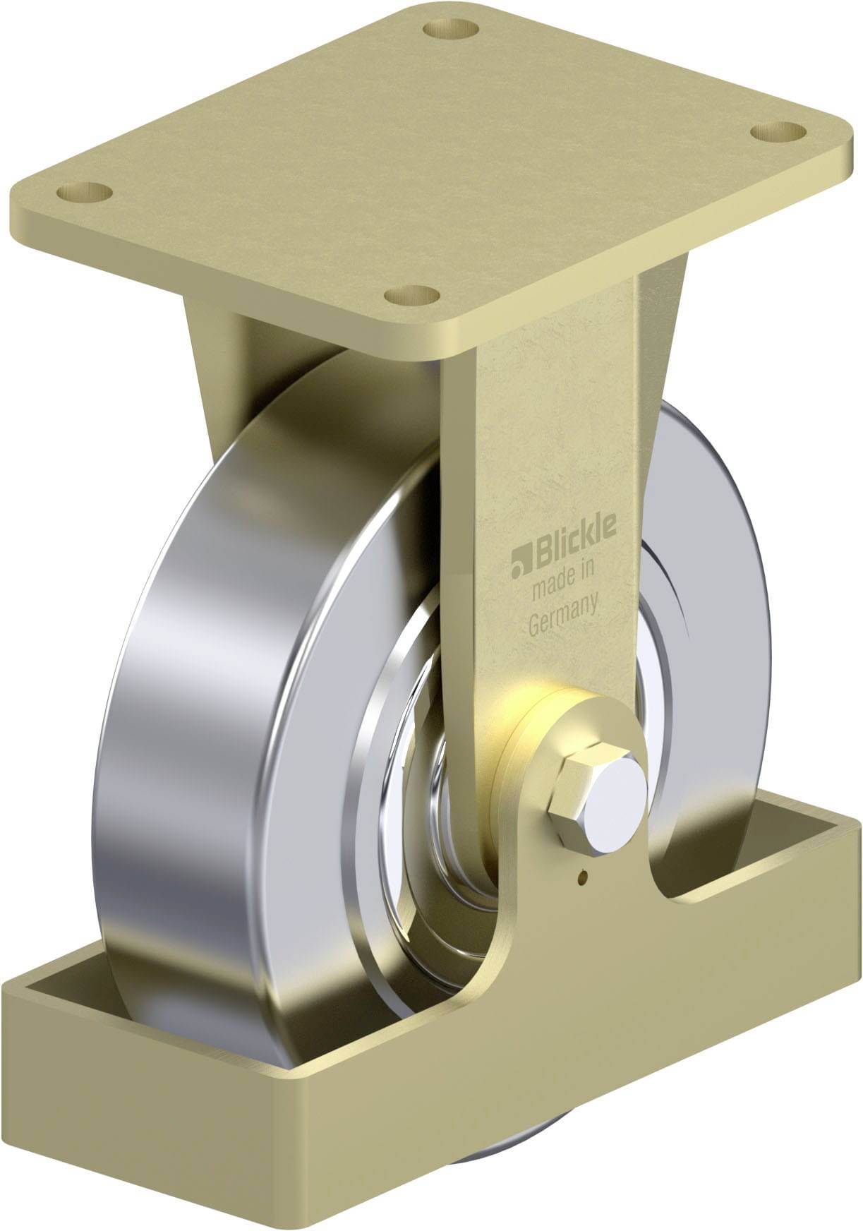 Blickle 940336 BS-SVS 201K-FS Schwerlast-Bockrolle Rad-Durchmesser: 200mm Tragfähigkeit (max.): 3000kg 1St.