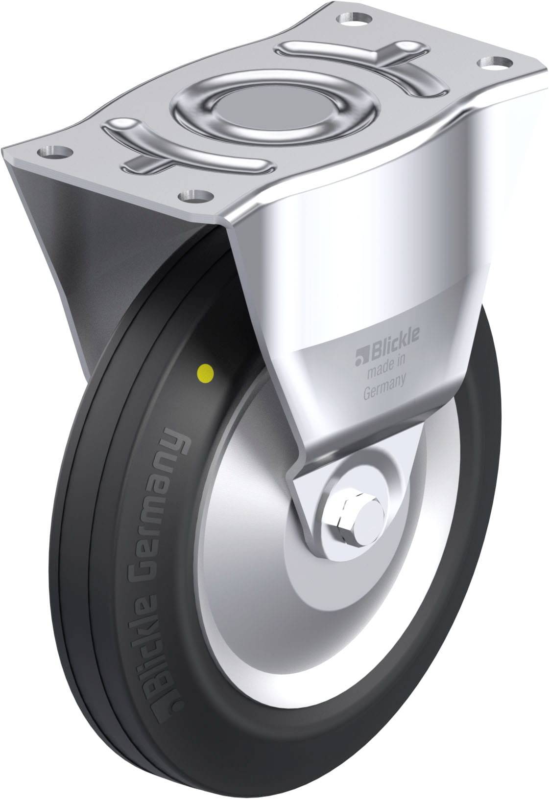 Blickle 849836 B-V 252R-EL-FA Stahlblech-Bockrolle Rad-Durchmesser: 250mm Tragfähigkeit (max.): 295kg 1St.