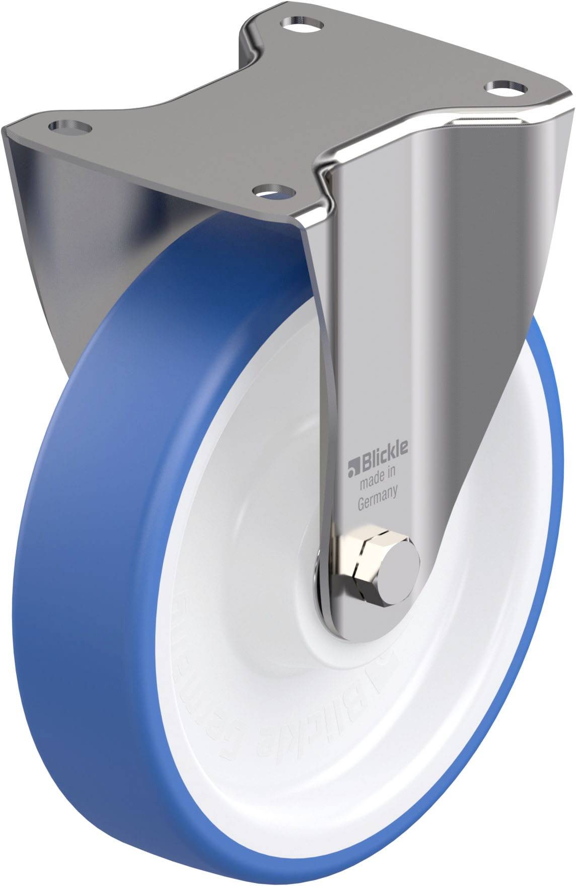 Blickle 937249 BX-POTHS 200XK Edelstahl-Bockrolle Rad-Durchmesser: 200mm Tragfähigkeit (max.): 400kg 1St.