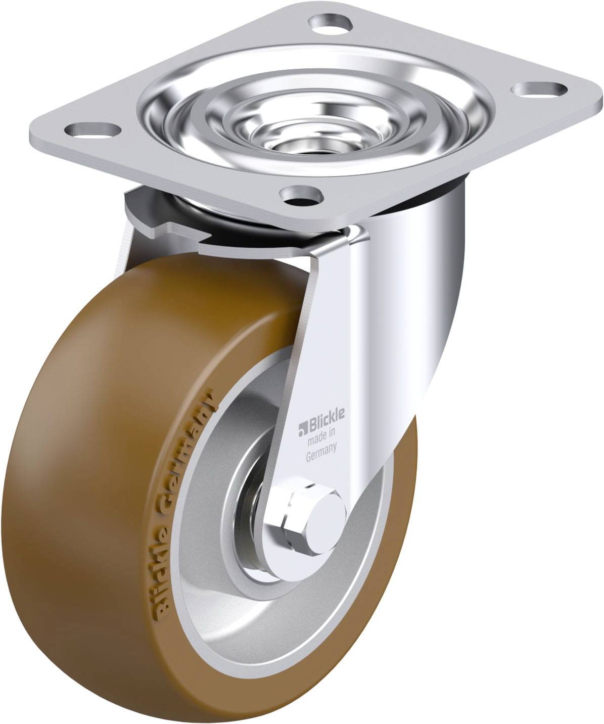 Blickle 917933 L-ALB 101K Stahlblech-Lenkrolle Rad-Durchmesser: 100mm Tragfähigkeit (max.): 250kg 1St.
