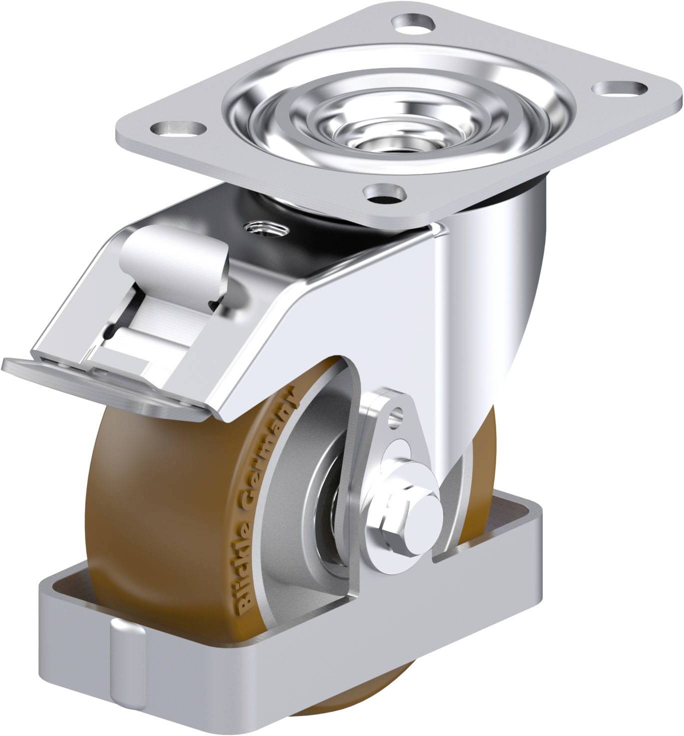 Blickle 939576 L-ALB 101K-FI-FS Stahlblech-Lenkrolle Rad-Durchmesser: 100mm Tragfähigkeit (max.): 250kg 1St.