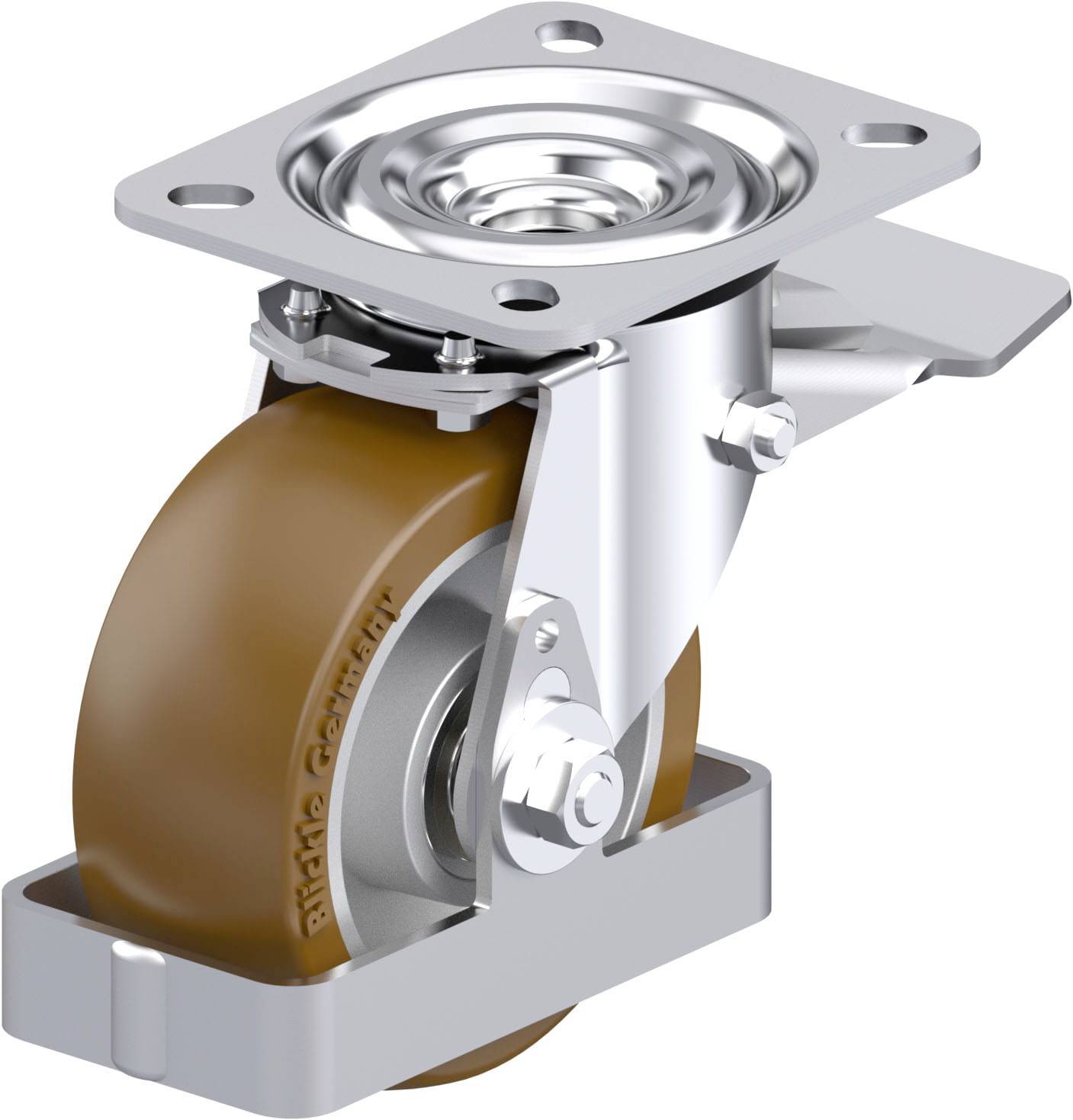 Blickle 939577 L-ALB 101K-ST-FS Stahlblech-Lenkrolle Rad-Durchmesser: 100mm Tragfähigkeit (max.): 250kg 1St.