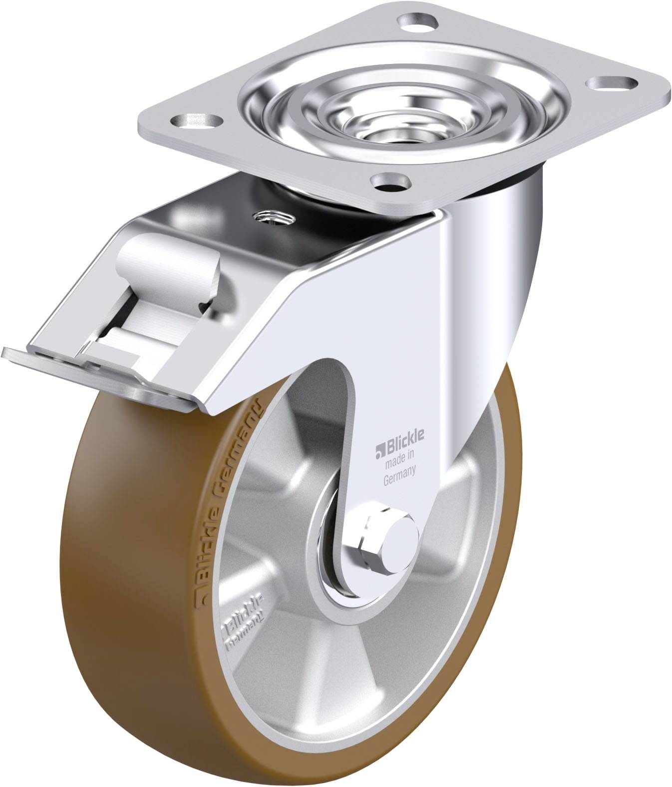 Blickle 915941 L-ALB 125K-FI Stahlblech-Lenkrolle Rad-Durchmesser: 125mm Tragfähigkeit (max.): 250kg 1St.