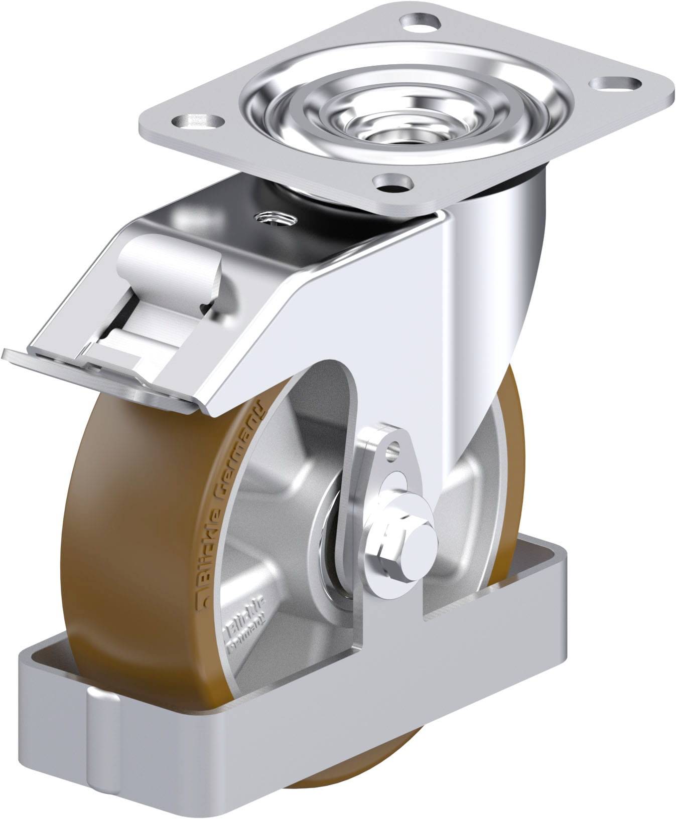 Blickle 939579 L-ALB 125K-FI-FS Stahlblech-Lenkrolle Rad-Durchmesser: 125mm Tragfähigkeit (max.): 250kg 1St.