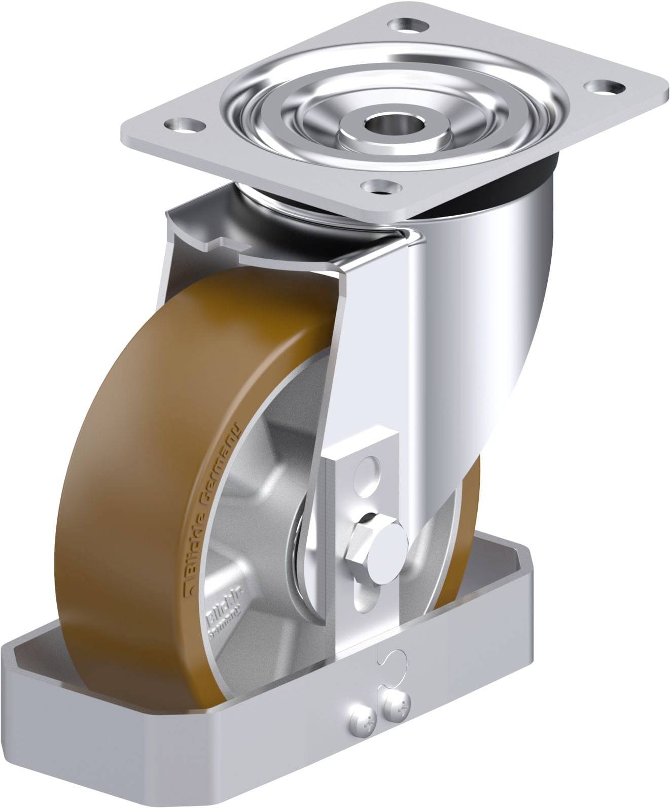 Blickle 928889 L-ALB 150K-FS Stahlblech-Lenkrolle Rad-Durchmesser: 150mm Tragfähigkeit (max.): 400kg 1St.