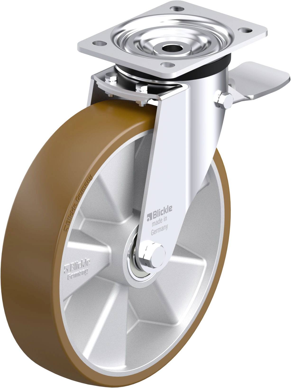 Blickle 917963 L-ALB 250K-3-ST Stahlblech-Lenkrolle Rad-Durchmesser: 250mm Tragfähigkeit (max.): 500kg 1St.