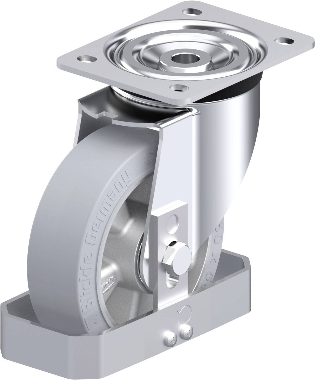 Blickle 938515 L-ALEV 150K-SG-FS Stahlblech-Lenkrolle Rad-Durchmesser: 150mm Tragfähigkeit (max.): 400kg 1St.