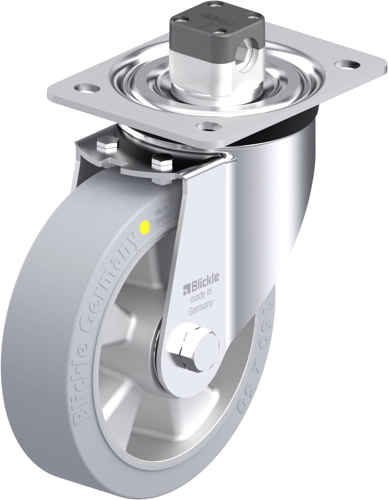 Blickle 913156 L-ALEV 160K-CS11-SG-AS Stahlblech-Lenkrolle Rad-Durchmesser: 160mm Tragfähigkeit (max.): 350kg 1St.