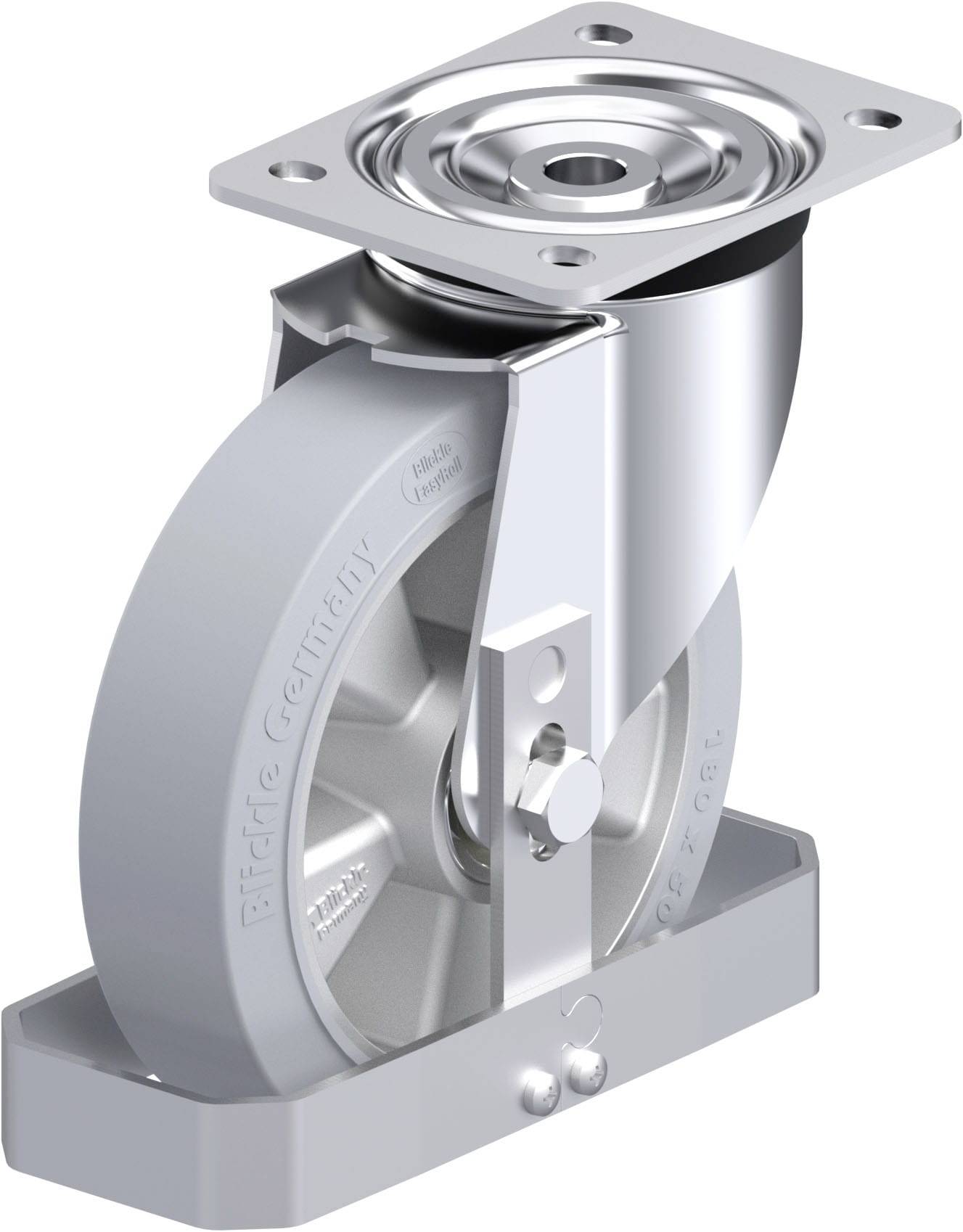 Blickle 925847 L-ALEV 180K-SG-FS Stahlblech-Lenkrolle Rad-Durchmesser: 180mm Tragfähigkeit (max.): 400kg 1St.