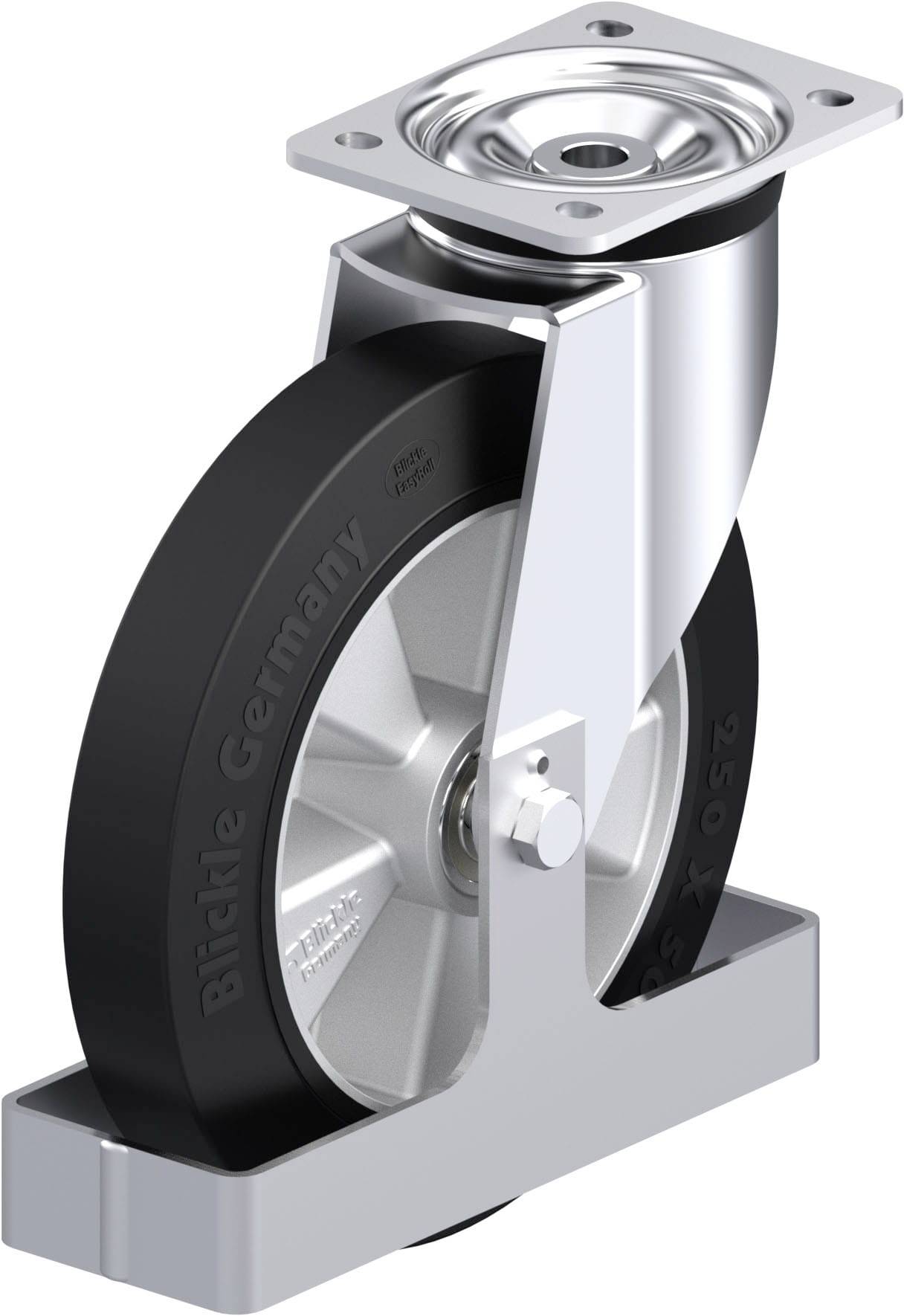 Blickle 938542 L-ALEV 250K-3-FS Stahlblech-Lenkrolle Rad-Durchmesser: 250mm Tragfähigkeit (max.): 500kg 1St.