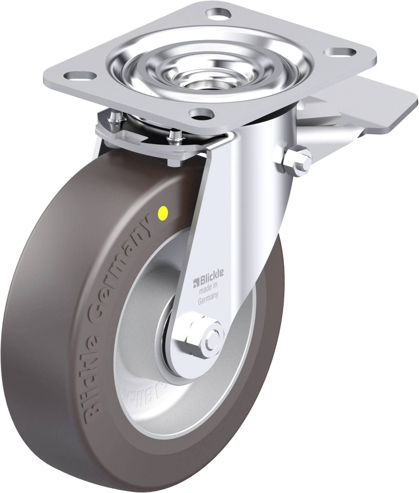 Blickle 913450 L-ALST 125K-ST-AS Stahlblech-Lenkrolle Rad-Durchmesser: 125mm Tragfähigkeit (max.): 250kg 1St.