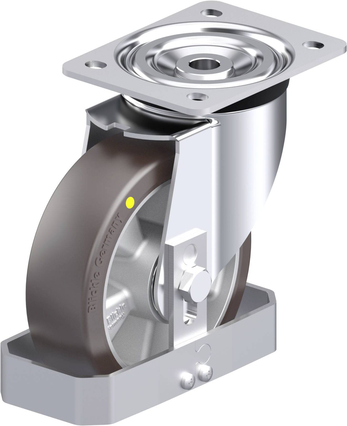 Blickle 939153 L-ALST 160K-AS-FS Stahlblech-Lenkrolle Rad-Durchmesser: 160mm Tragfähigkeit (max.): 400kg 1St.