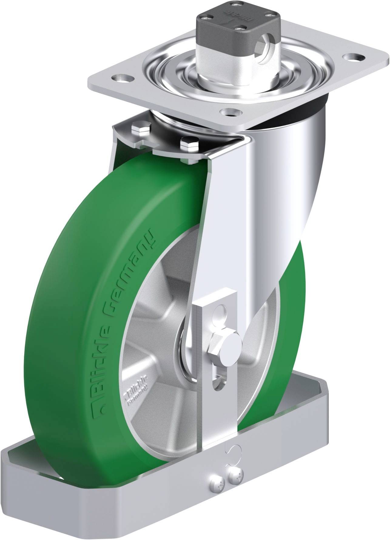 Blickle 939213 L-ALST 200K-CS11-FS Stahlblech-Lenkrolle Rad-Durchmesser: 200mm Tragfähigkeit (max.): 400kg 1St.