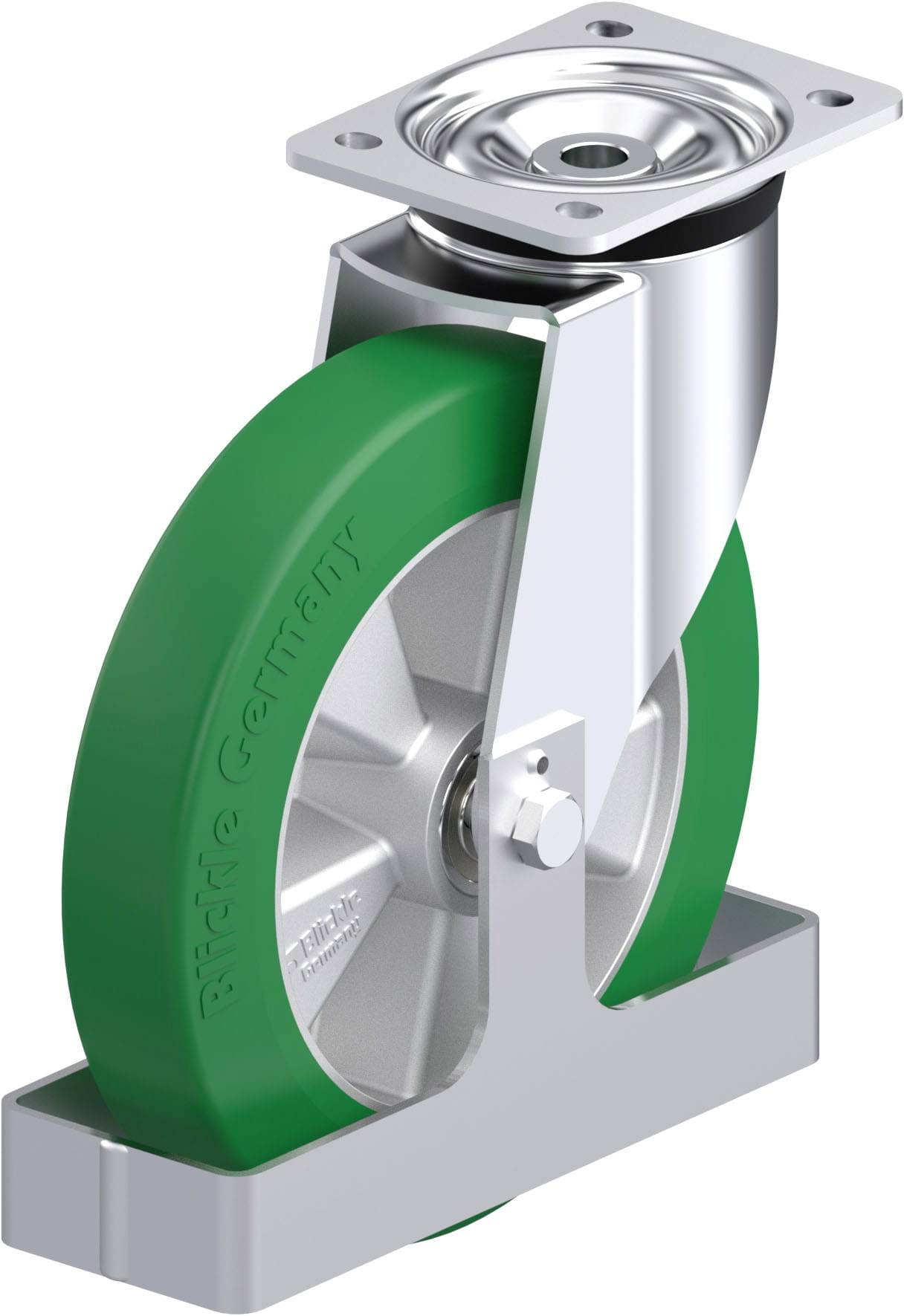 Blickle 939214 L-ALST 250K-3-FS Stahlblech-Lenkrolle Rad-Durchmesser: 250mm Tragfähigkeit (max.): 500kg 1St.