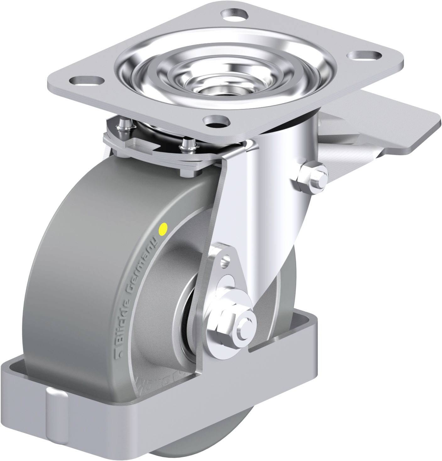 Blickle 939330 L-ALTH 100K-ST-AS-FS Stahlblech-Lenkrolle Rad-Durchmesser: 100mm Tragfähigkeit (max.): 250kg 1St.