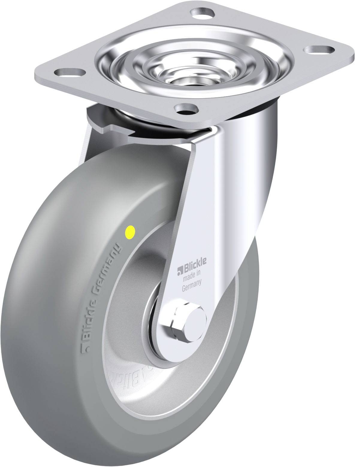 Blickle 936595 L-ALTH 125K-AS-CO Stahlblech-Lenkrolle Rad-Durchmesser: 125mm Tragfähigkeit (max.): 250kg 1St.