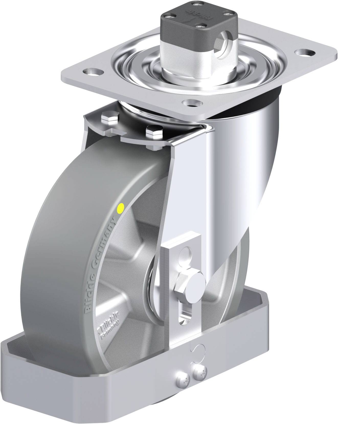 Blickle 872651 L-ALTH 160K-CS11-AS-FS Stahlblech-Lenkrolle Rad-Durchmesser: 160mm Tragfähigkeit (max.): 400kg 1St.