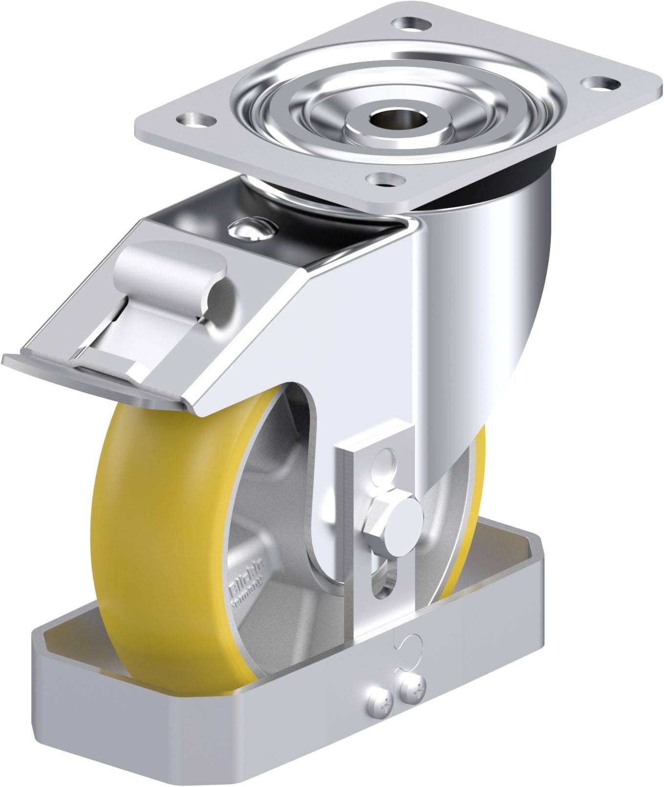 Blickle 884497 L-ALTH 160K-FI-CO-FS Stahlblech-Lenkrolle Rad-Durchmesser: 160mm Tragfähigkeit (max.): 400kg 1St.