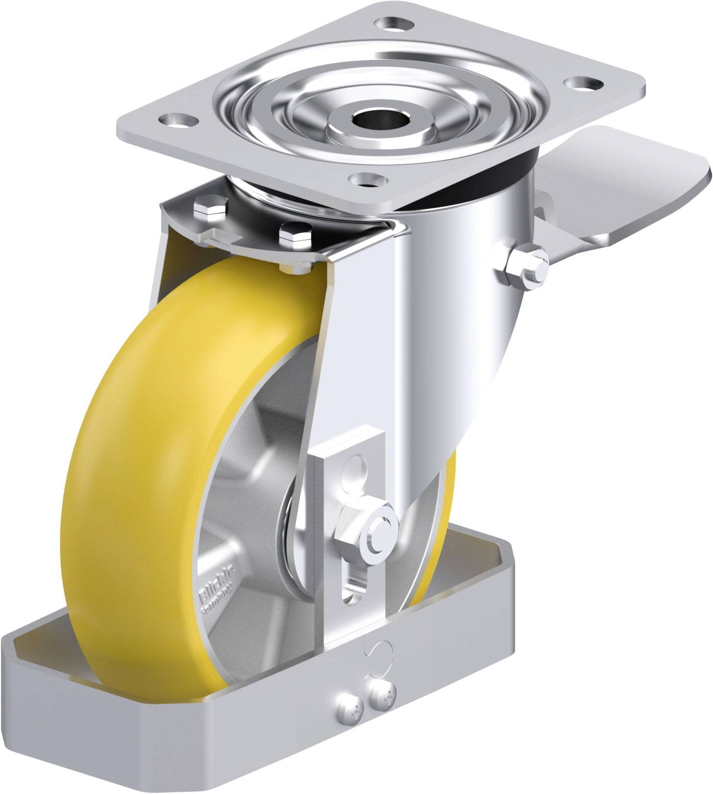 Blickle 887125 L-ALTH 160K-ST-CO-FS Stahlblech-Lenkrolle Rad-Durchmesser: 160mm Tragfähigkeit (max.): 400kg 1St.