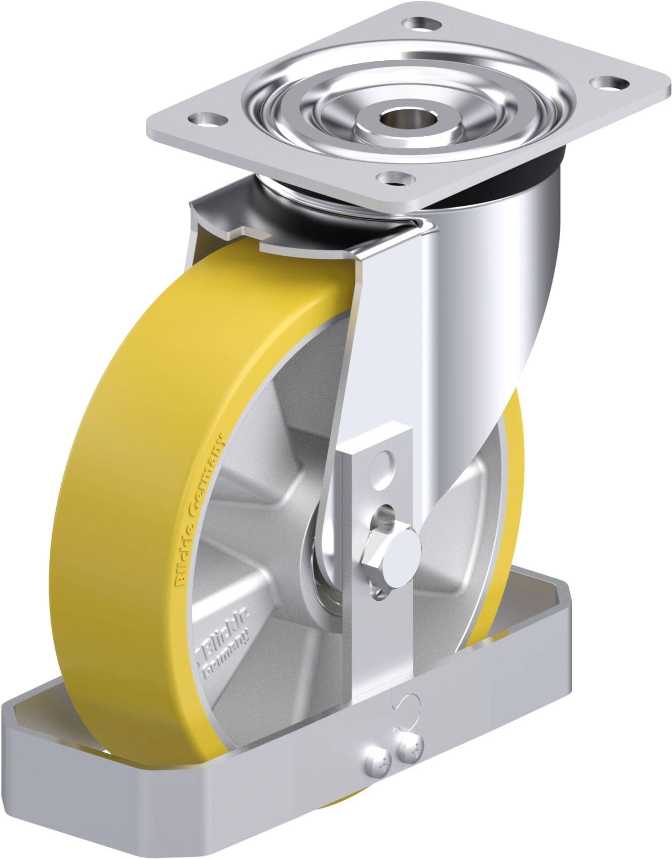 Blickle 871496 L-ALTH 180K-FS Stahlblech-Lenkrolle Rad-Durchmesser: 180mm Tragfähigkeit (max.): 400kg 1St.