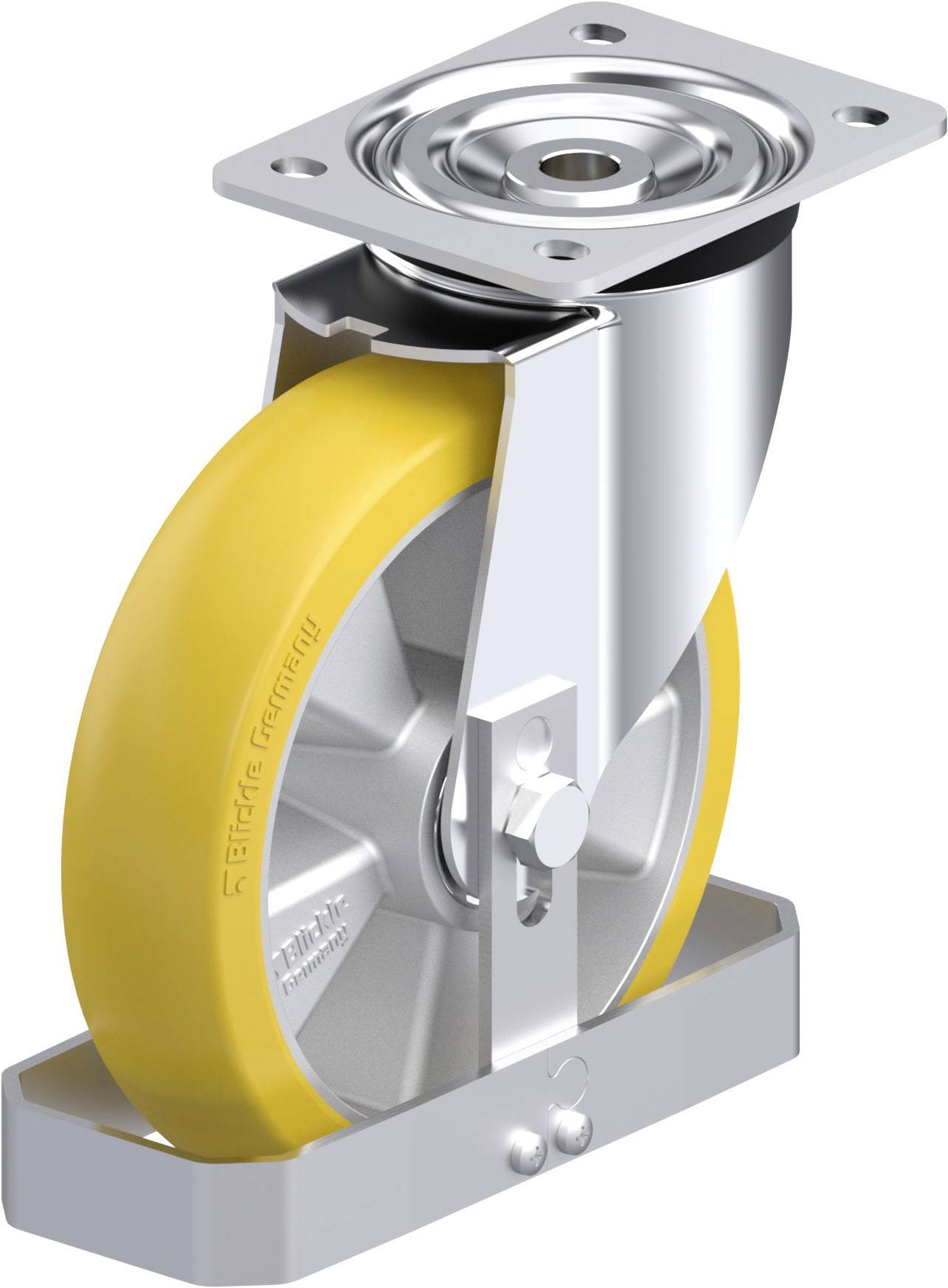 Blickle 908060 L-ALTH 200K-CO-FS Stahlblech-Lenkrolle Rad-Durchmesser: 200mm Tragfähigkeit (max.): 400kg 1St.