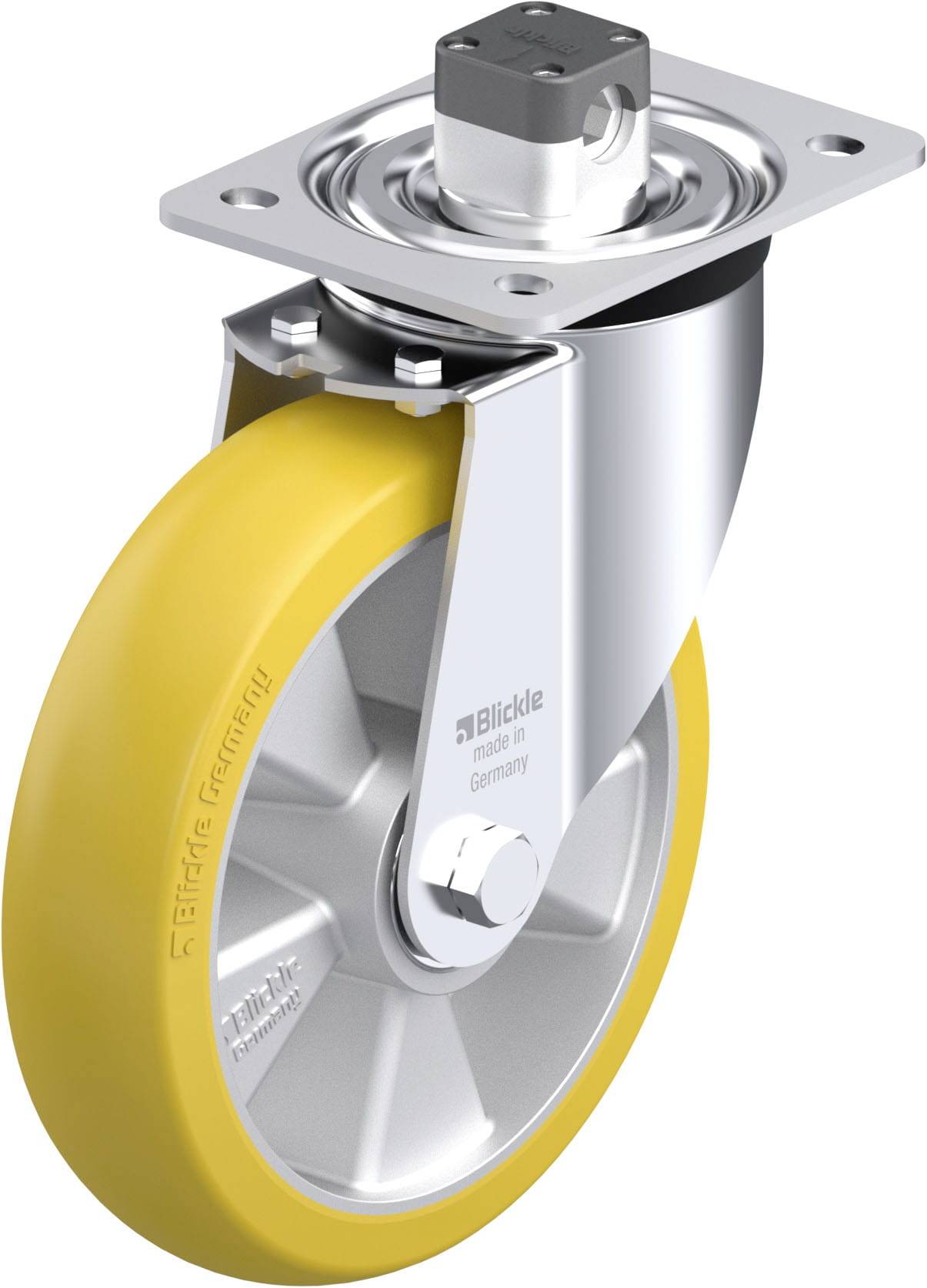 Blickle 909014 L-ALTH 200K-CS11-CO Stahlblech-Lenkrolle Rad-Durchmesser: 200mm Tragfähigkeit (max.): 400kg 1St.