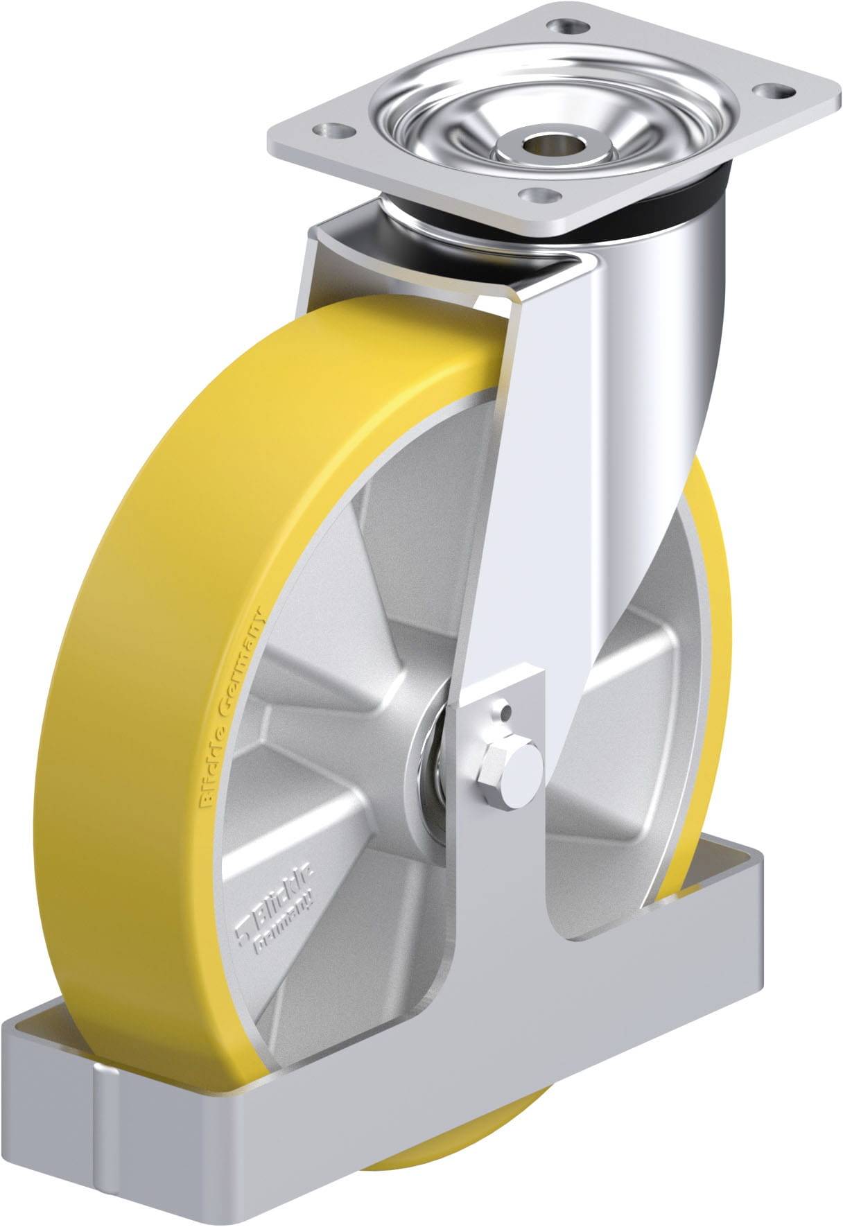 Blickle 921079 L-ALTH 250K-3-FS Stahlblech-Lenkrolle Rad-Durchmesser: 250mm Tragfähigkeit (max.): 500kg 1St.