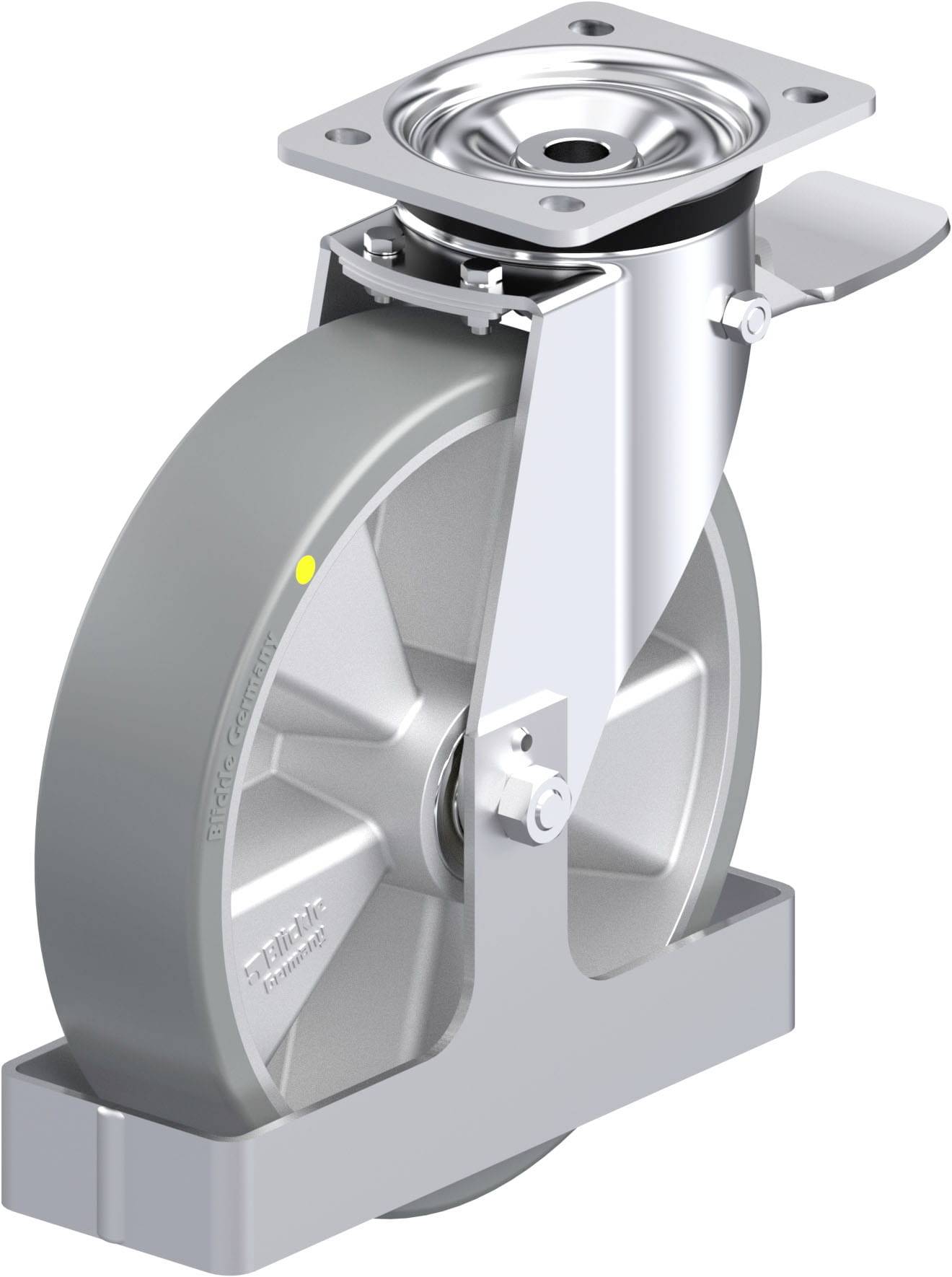 Blickle 939350 L-ALTH 250K-3-ST-AS-FS Stahlblech-Lenkrolle Rad-Durchmesser: 250mm Tragfähigkeit (max.): 600kg 1St.