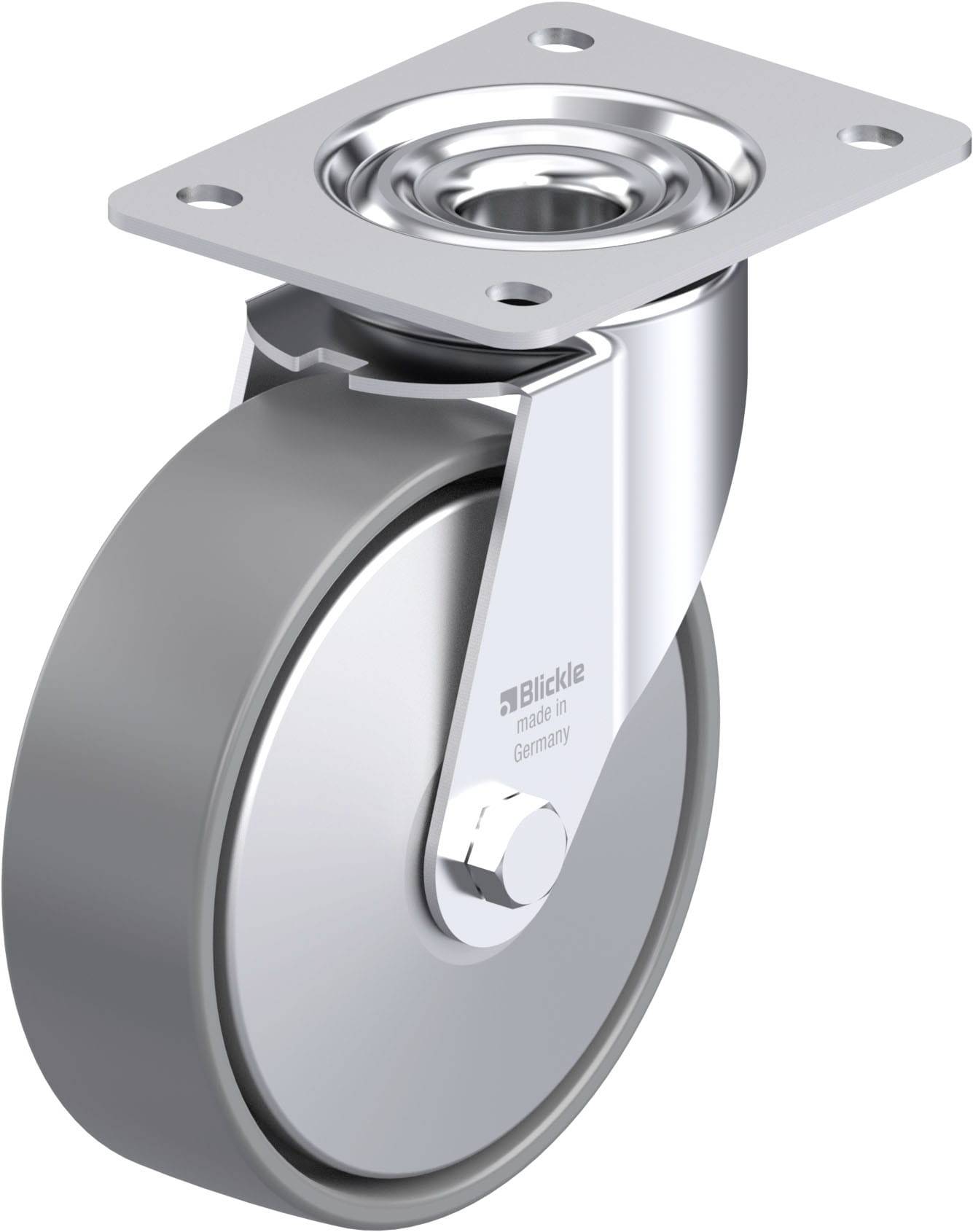 Blickle 946636 LE-PO 160G-ELS-FA Stahlblech-Lenkrolle Rad-Durchmesser: 160mm Tragfähigkeit (max.): 300kg 1St.