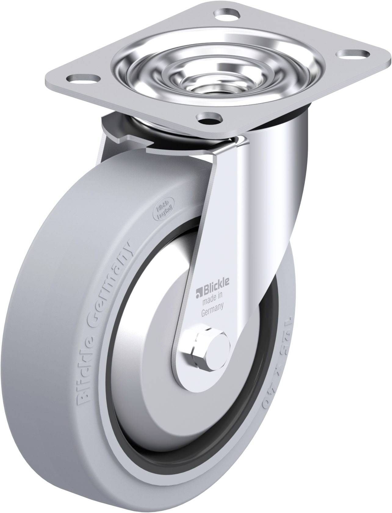 Blickle 749606 LE-POEV 125KAD-SG-FA Stahlblech-Lenkrolle Rad-Durchmesser: 125mm Tragfähigkeit (max.): 150kg 1St.