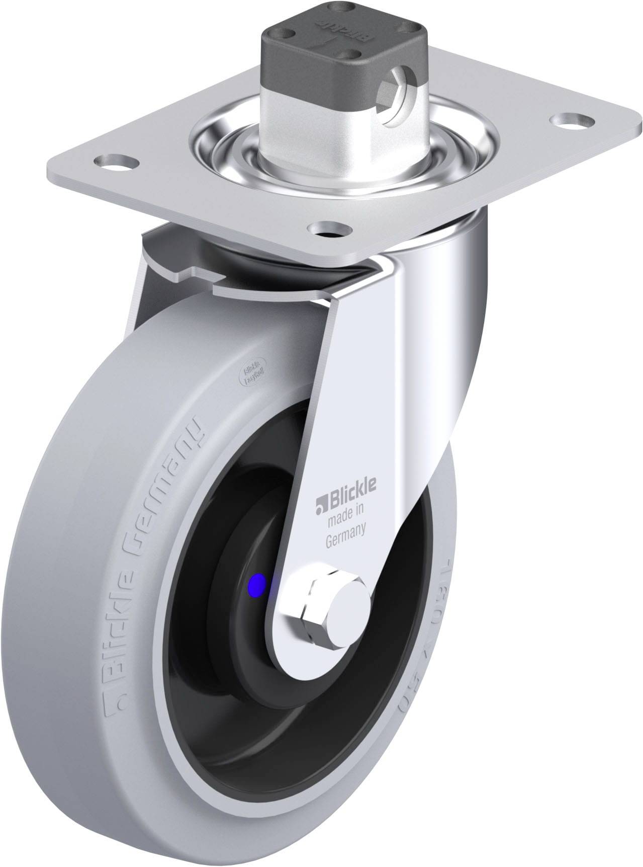 Blickle 850226 LE-POEV 160XKA-CS11-SG Stahlblech-Lenkrolle Rad-Durchmesser: 160mm Tragfähigkeit (max.): 300kg 1St.