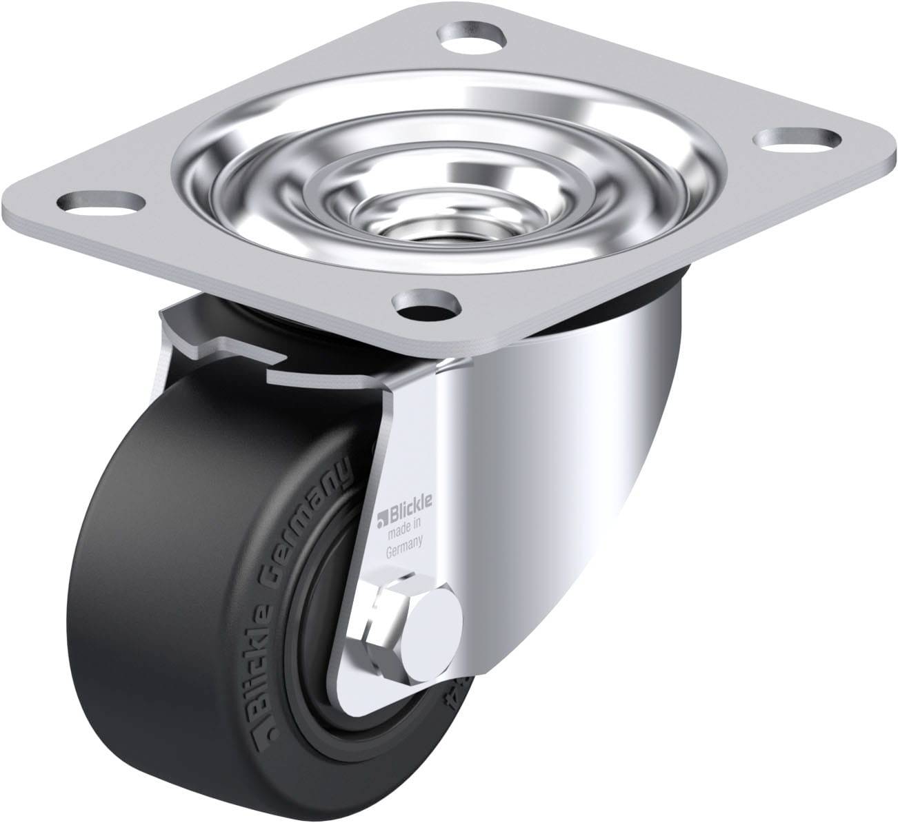 Blickle 941844 LE-POEV 60KF Stahlblech-Lenkrolle Rad-Durchmesser: 60mm Tragfähigkeit (max.): 120kg 1St.