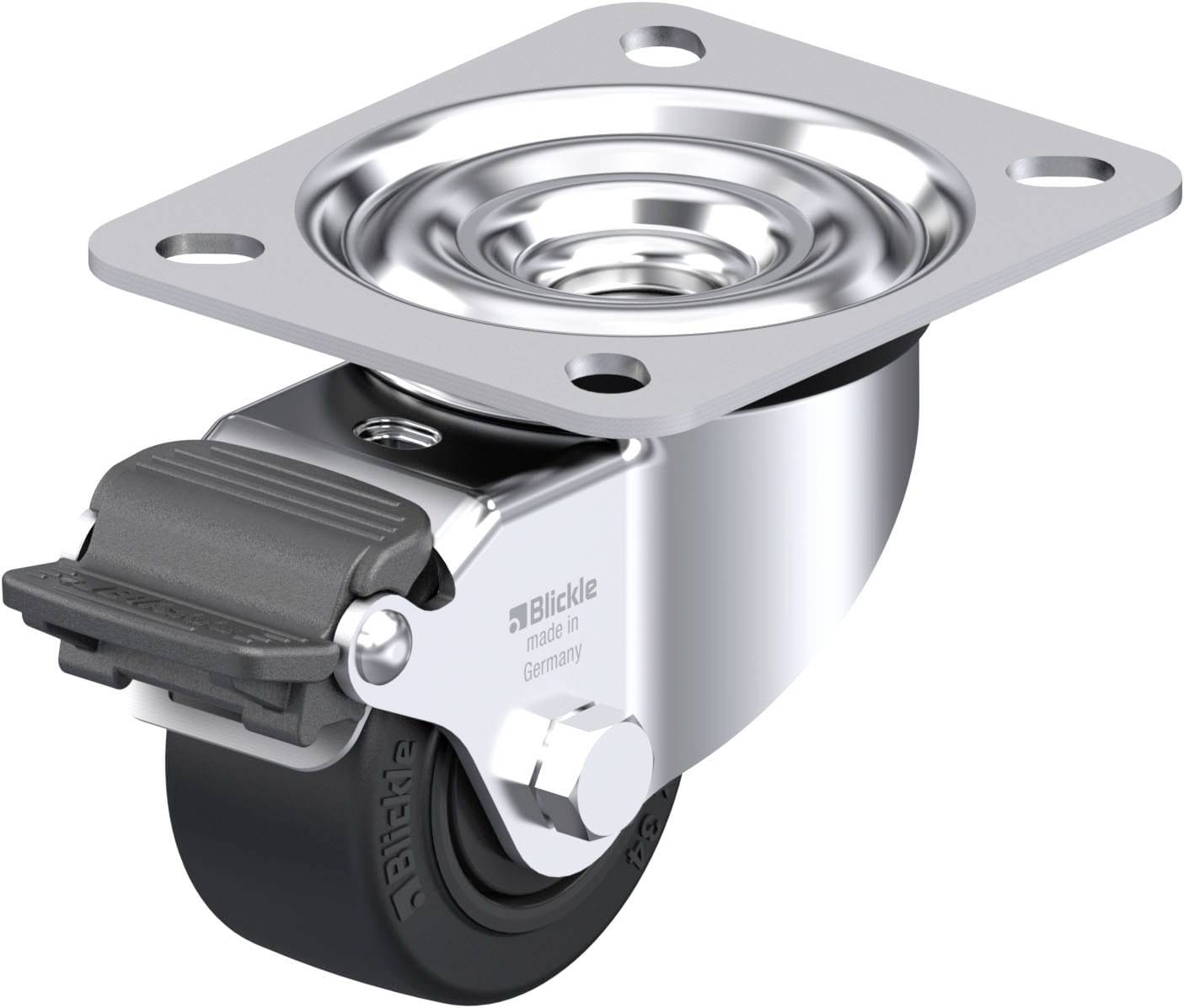 Blickle 945690 LE-POEV 60KF-RA Stahlblech-Lenkrolle Rad-Durchmesser: 60mm Tragfähigkeit (max.): 120kg 1St.