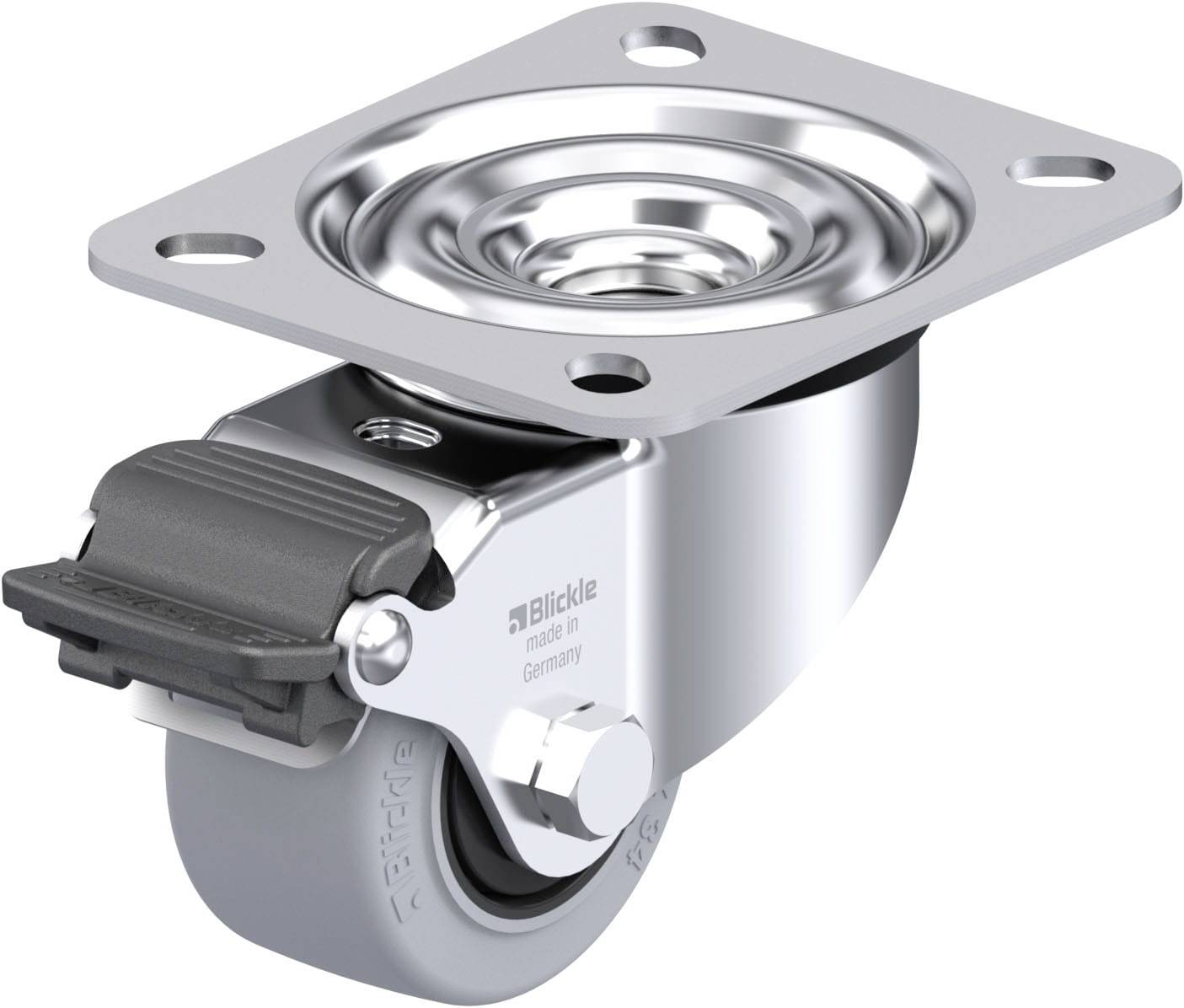 Blickle 945691 LE-POEV 60KF-RA-SG Stahlblech-Lenkrolle Rad-Durchmesser: 60mm Tragfähigkeit (max.): 120kg 1St.